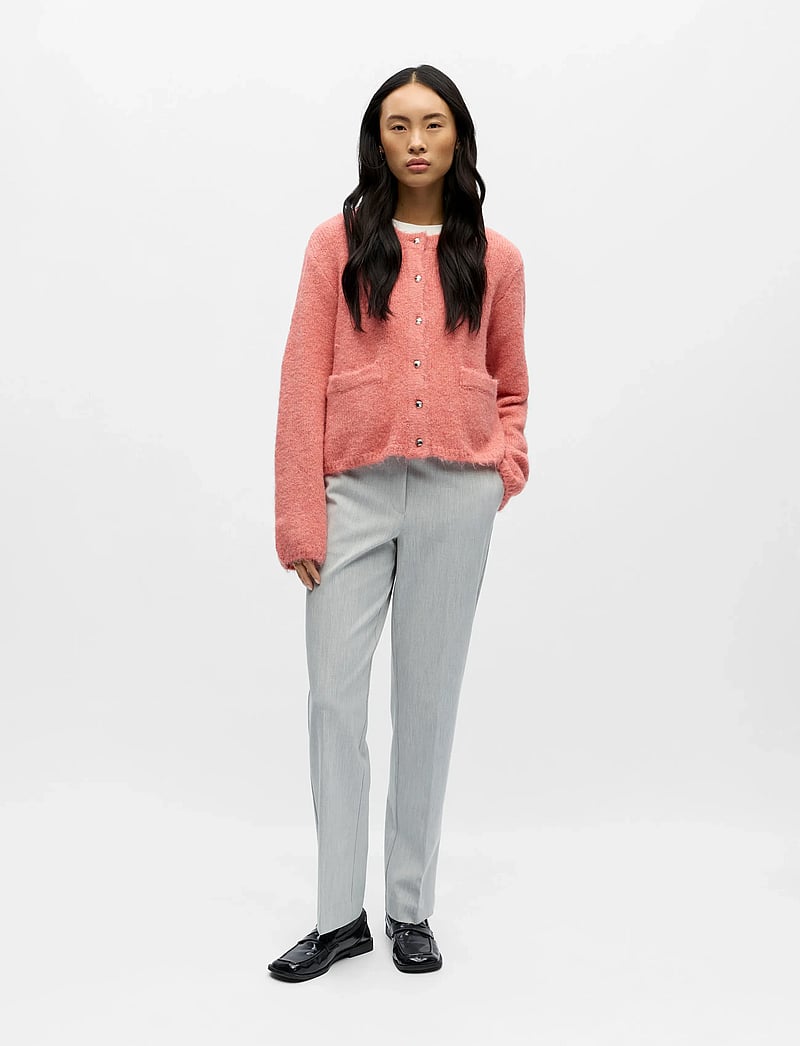 Object - OBJSAGGIA RE L/S KNIT CARDIGAN NOOS - koftor - lantana - 0