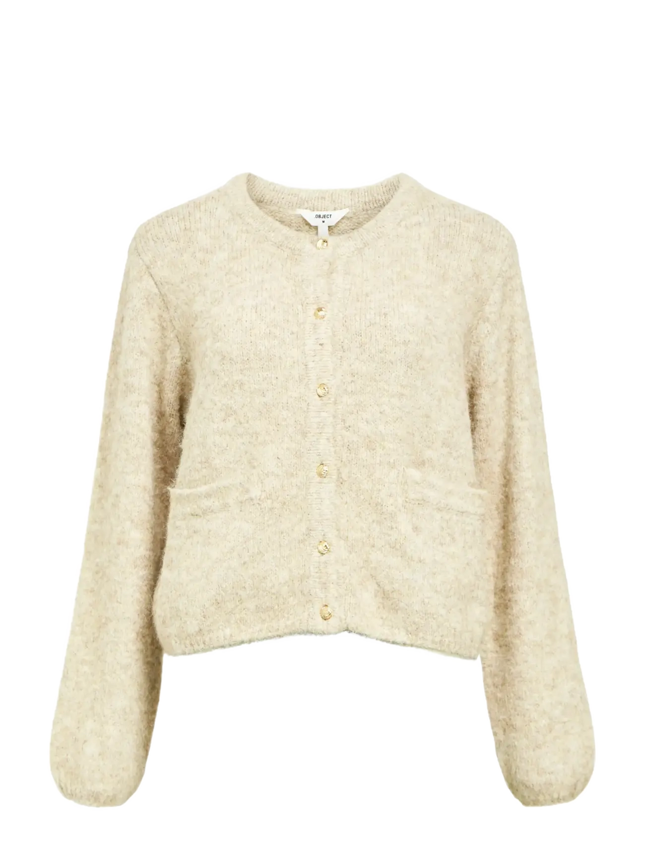 OBJECT Objsaggia Re L/S Knit Cardigan Noos Cream - L - Damen