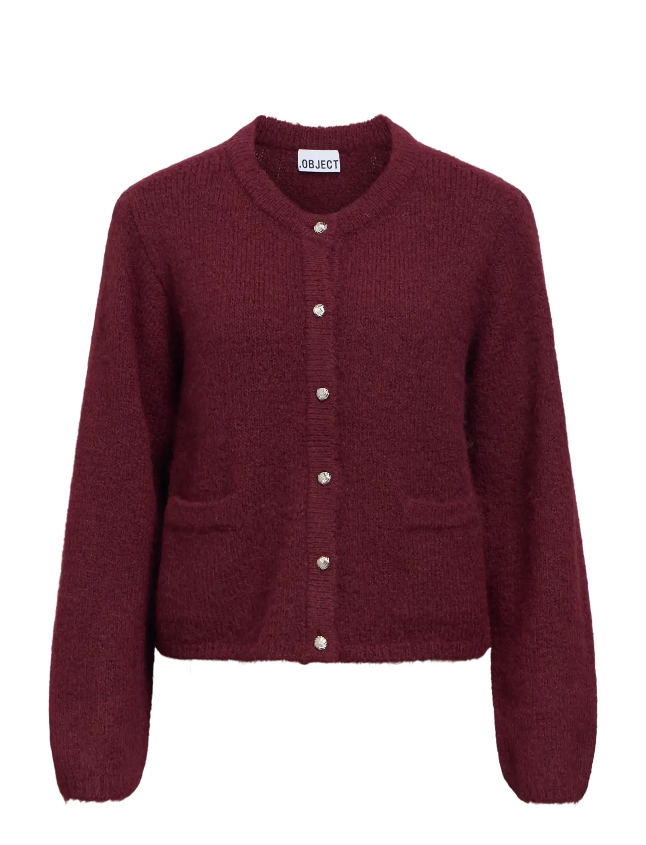 Object OBJSAGGIA RE L/S KNIT CARDIGAN NOOS - Kleidung - WINDSOR WINE / burgundy