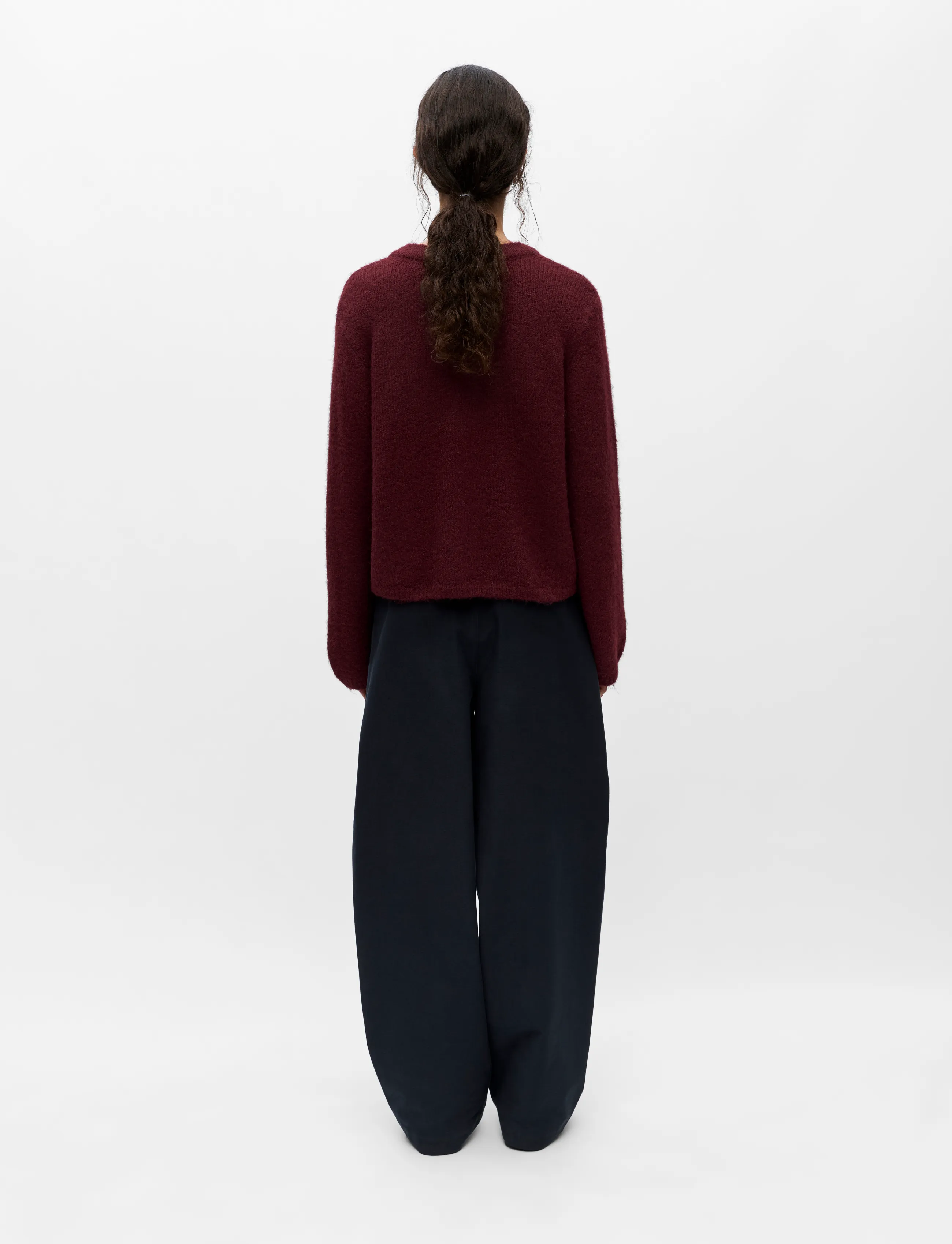 Object - OBJSAGGIA RE L/S KNIT CARDIGAN NOOS - strickjacken - windsor wine - 2