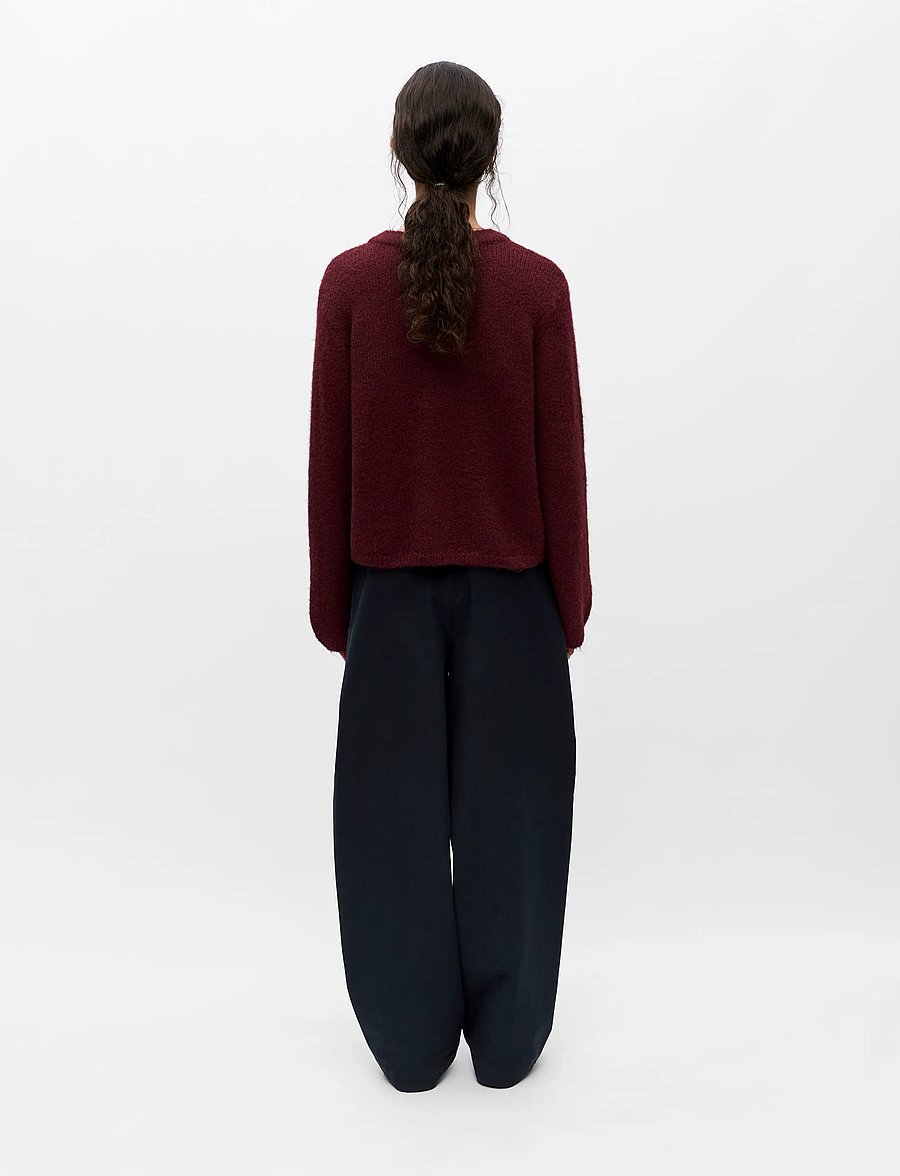 Object - OBJSAGGIA RE L/S KNIT CARDIGAN NOOS - strickjacken - windsor wine - 2