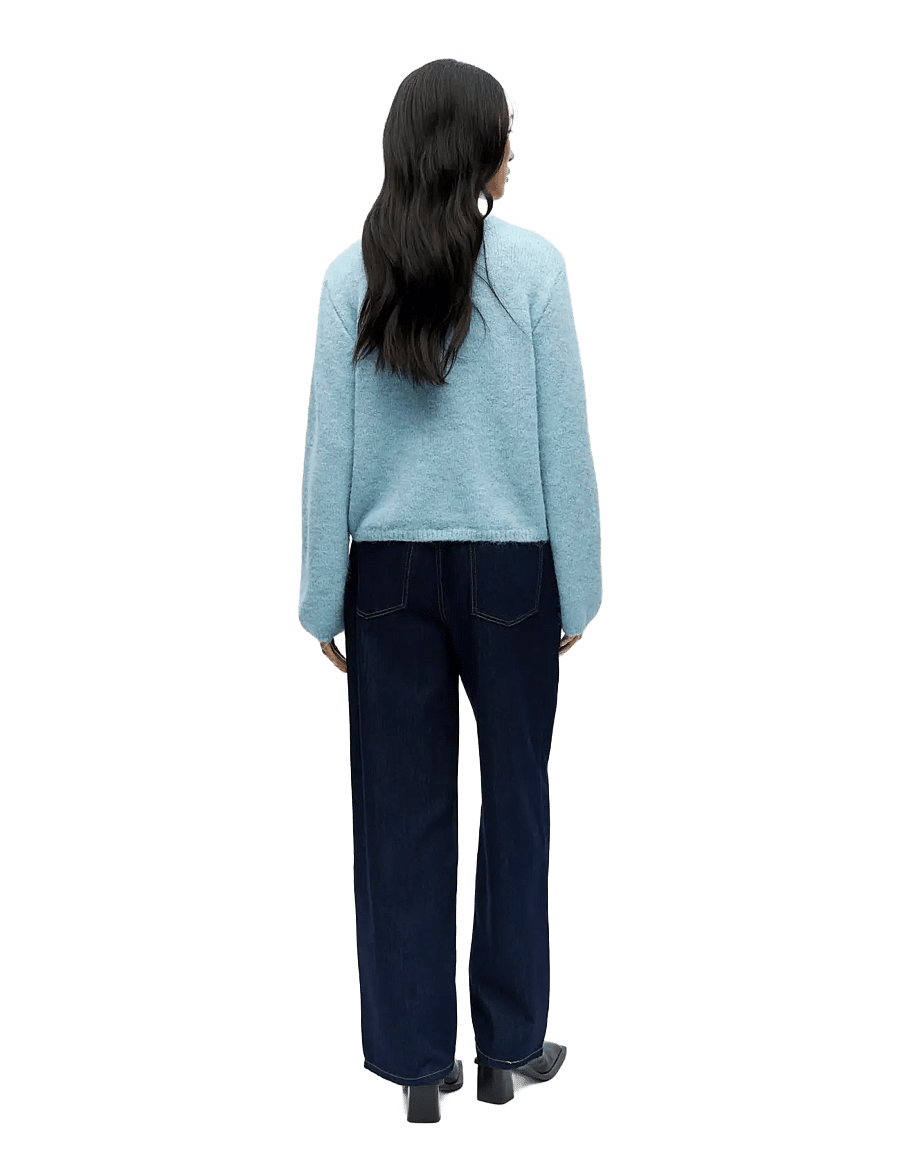 Object - OBJSAGGIA RE L/S KNIT CARDIGAN NOOS - strickjacken - winter sky - 2