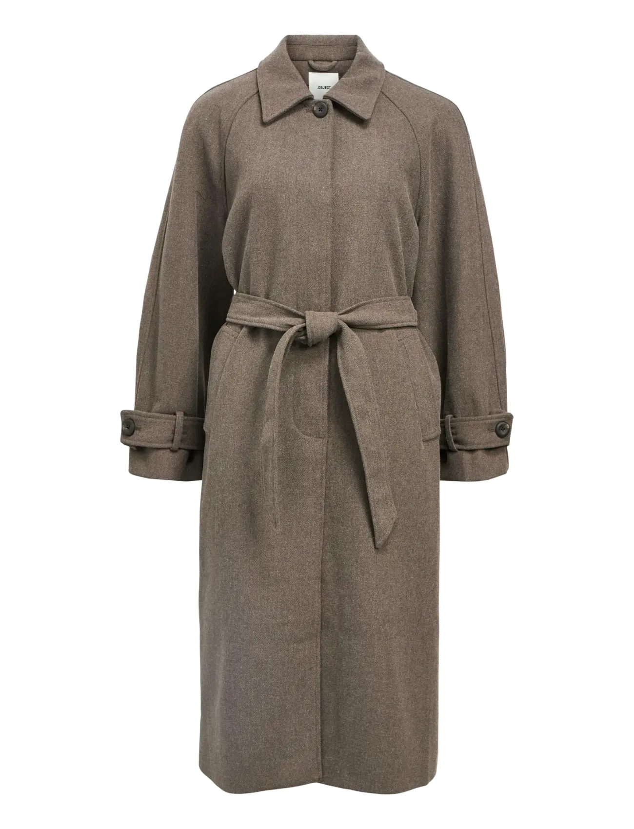 Object OBJEMMA L/S COAT NOOS - Object - MOREL / brown