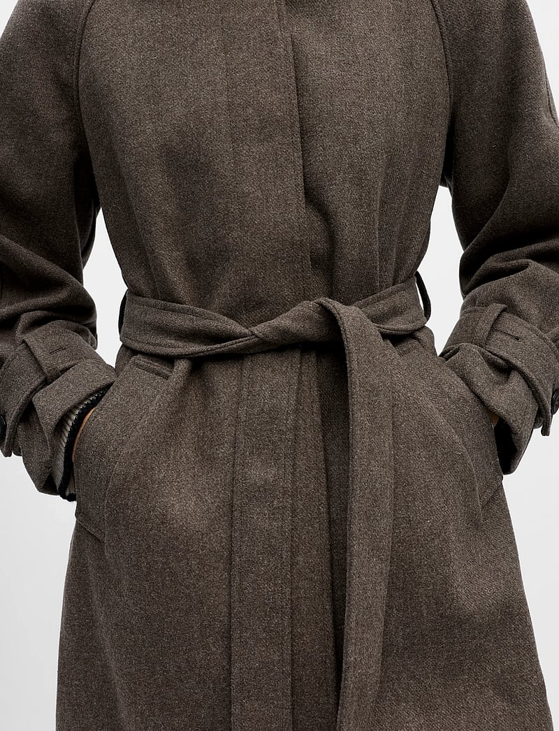 Object - OBJEMMA L/S COAT NOOS - kurtki zimowe - morel - 3