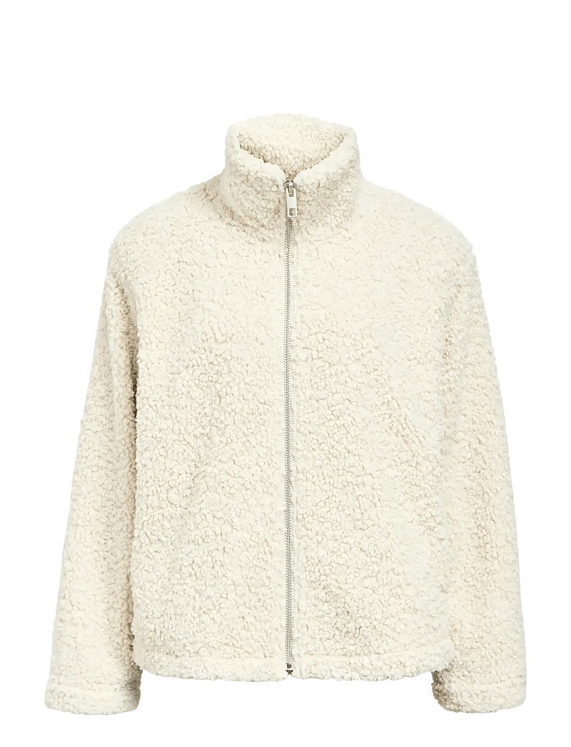 Object - OBJFREYA RE L/S JACKET NOOS - fliisid ja vahekihina kantavad jakid - white sand - 1