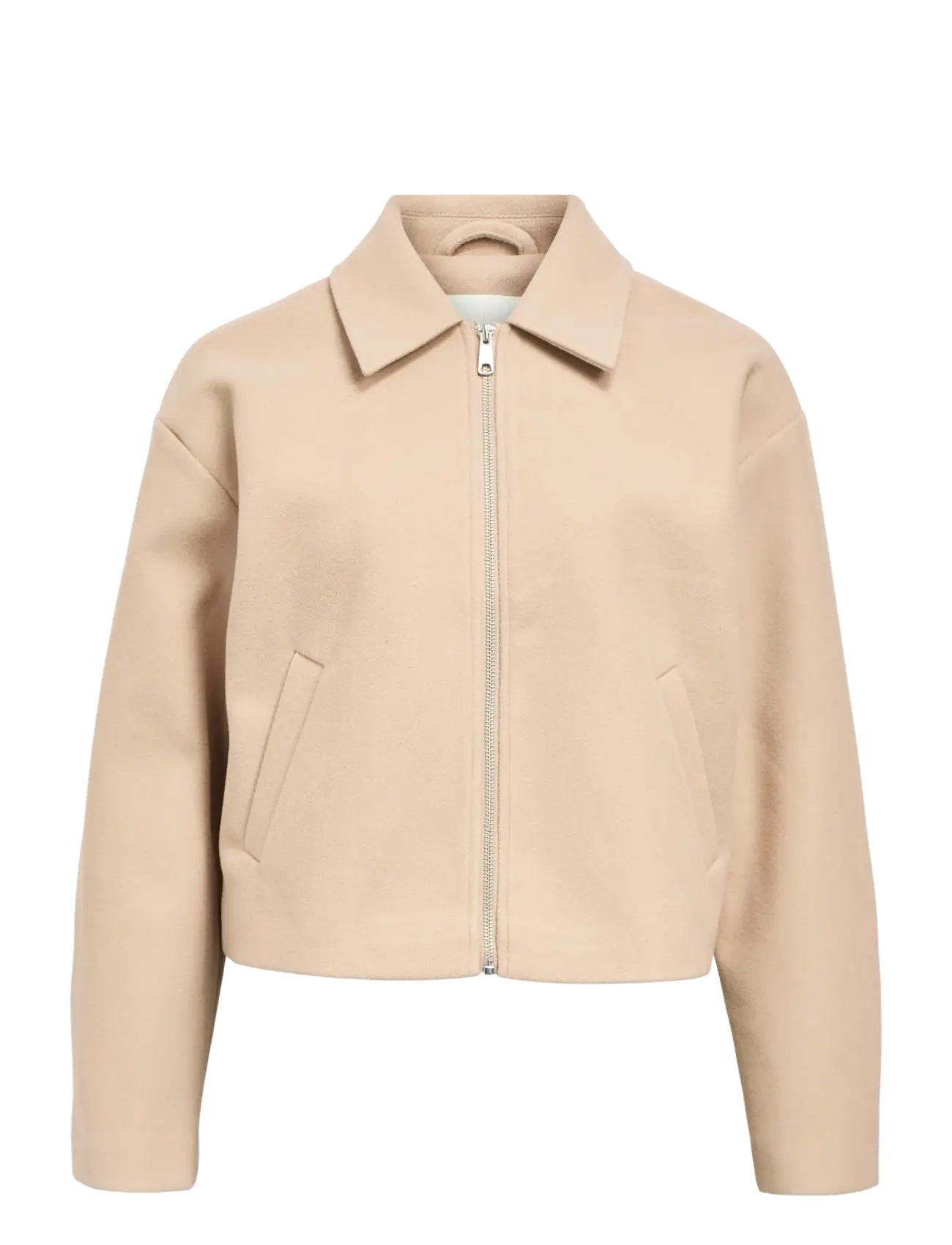 Object OBJPOLLY L/S SHORT JACKET NOOS - Object - HUMUS / beige