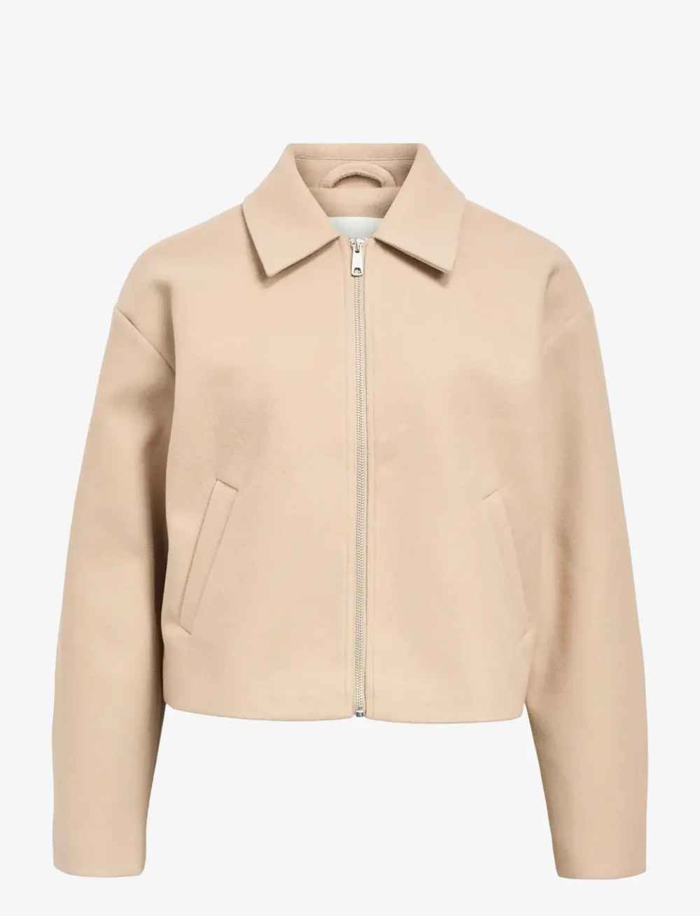 Object - OBJPOLLY L/S SHORT JACKET NOOS - höstjackor - humus - 1