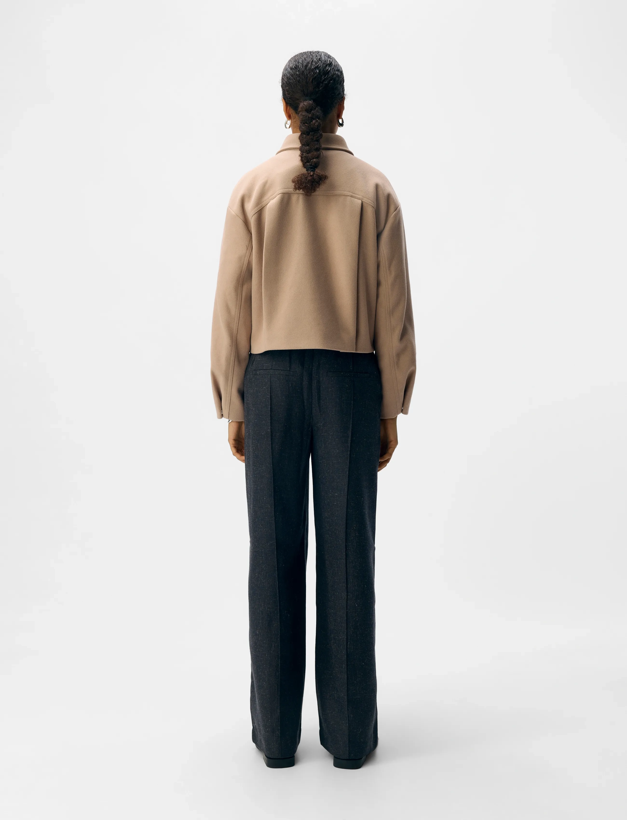 Object - OBJPOLLY L/S SHORT JACKET NOOS - kurtki wiosenne - humus - 2