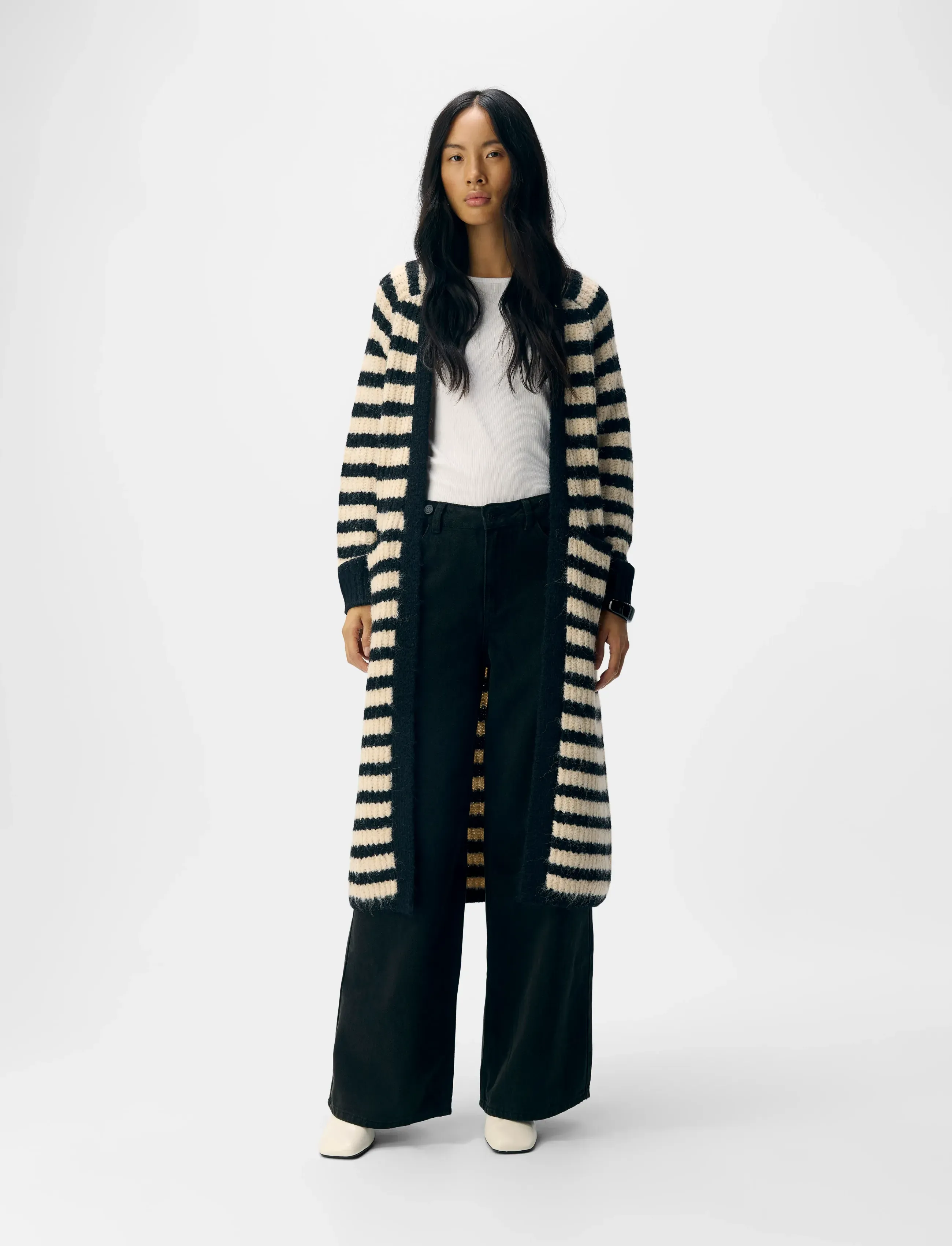 Objmilu Ls Lo Long Knit Cardigan Noos 3