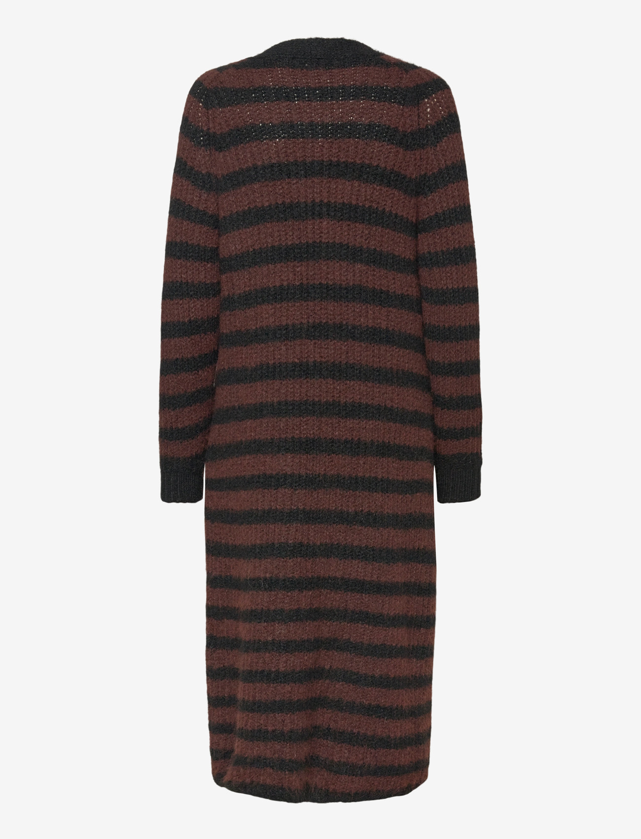 Object - OBJMILU LS LO LONG KNIT CARDIGAN NOOS - herbstliche kleidung - black - 1