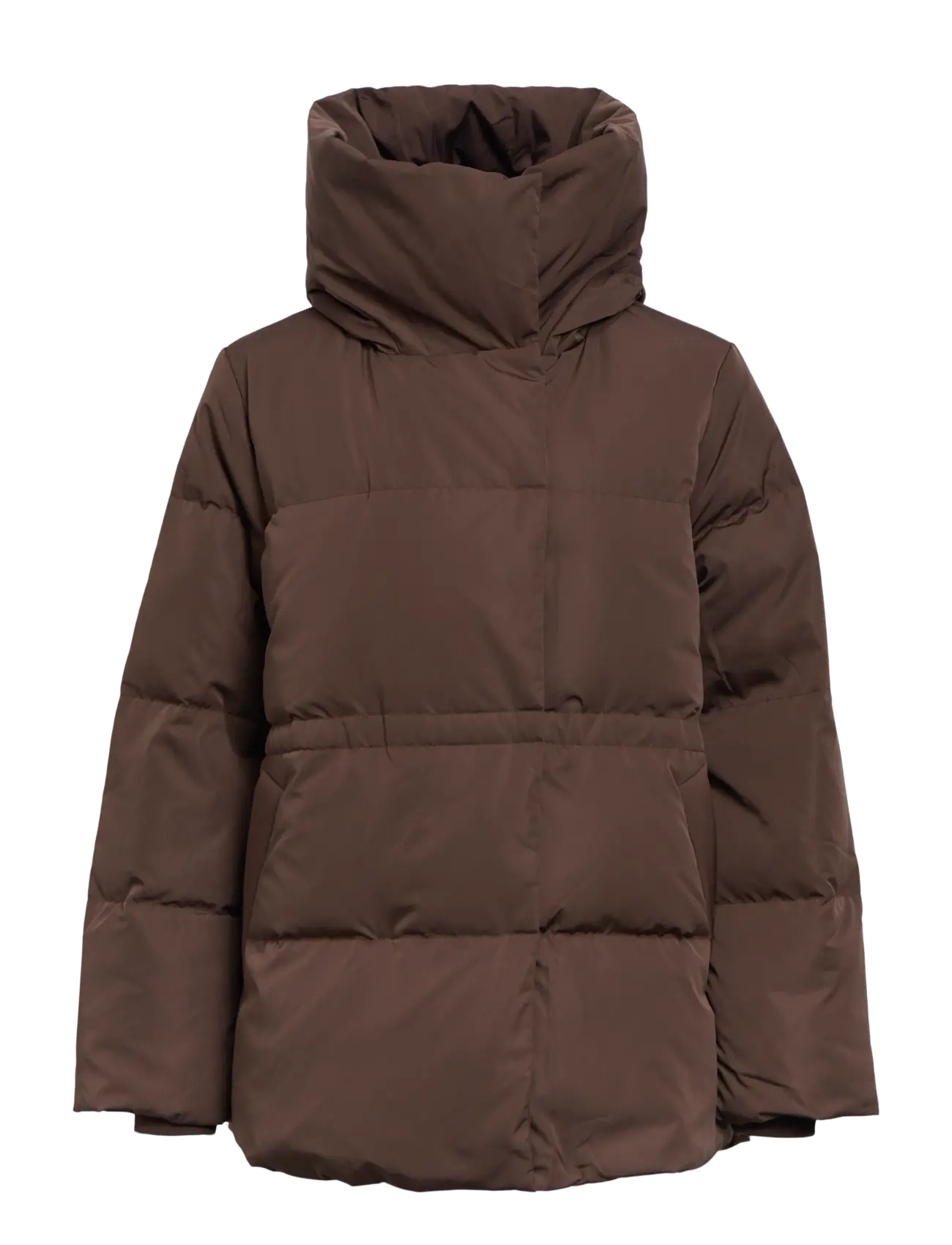 Object - OBJLOUI RE L/S DOWN JACKET NOOS - talvejoped - seal brown - 1