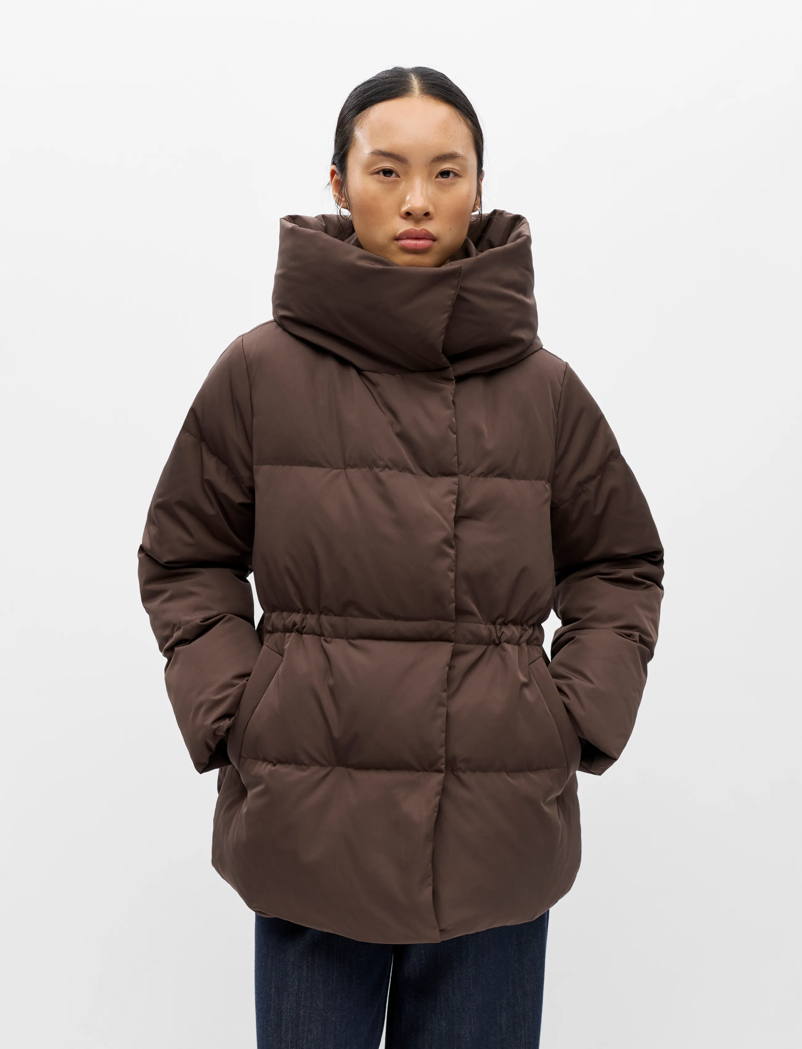 Object OBJLOUI RE L/S DOWN JACKET NOOS - Riided - SEAL BROWN / brown