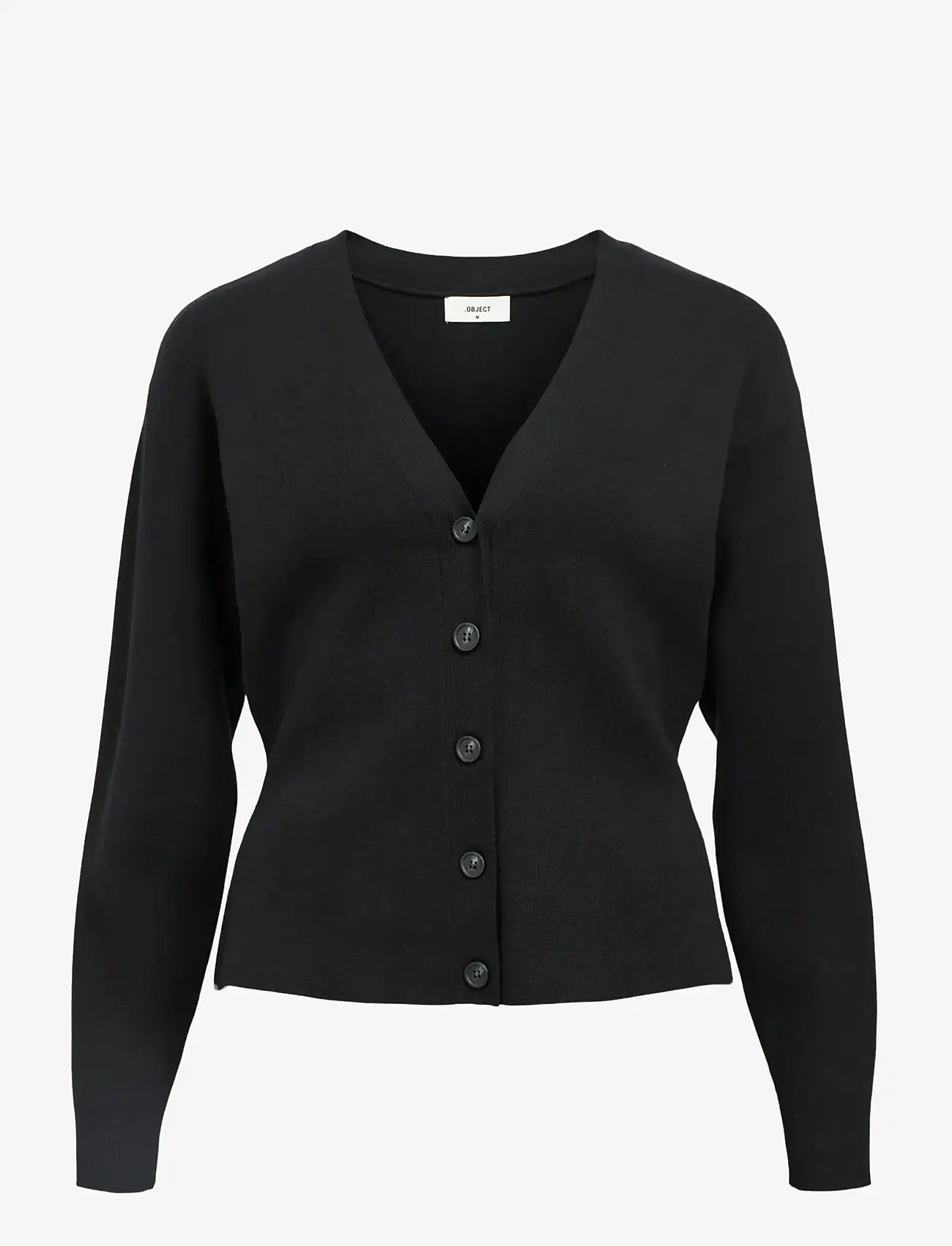 Object - OBJREYNARD LS SLI CARDIGAN NOOS - efterårstøj - black - 0