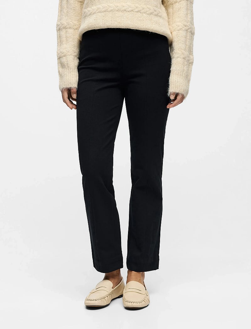 Object - OBJLAKE MW SLI ANKLE PANT NOOS - formell - black - 0