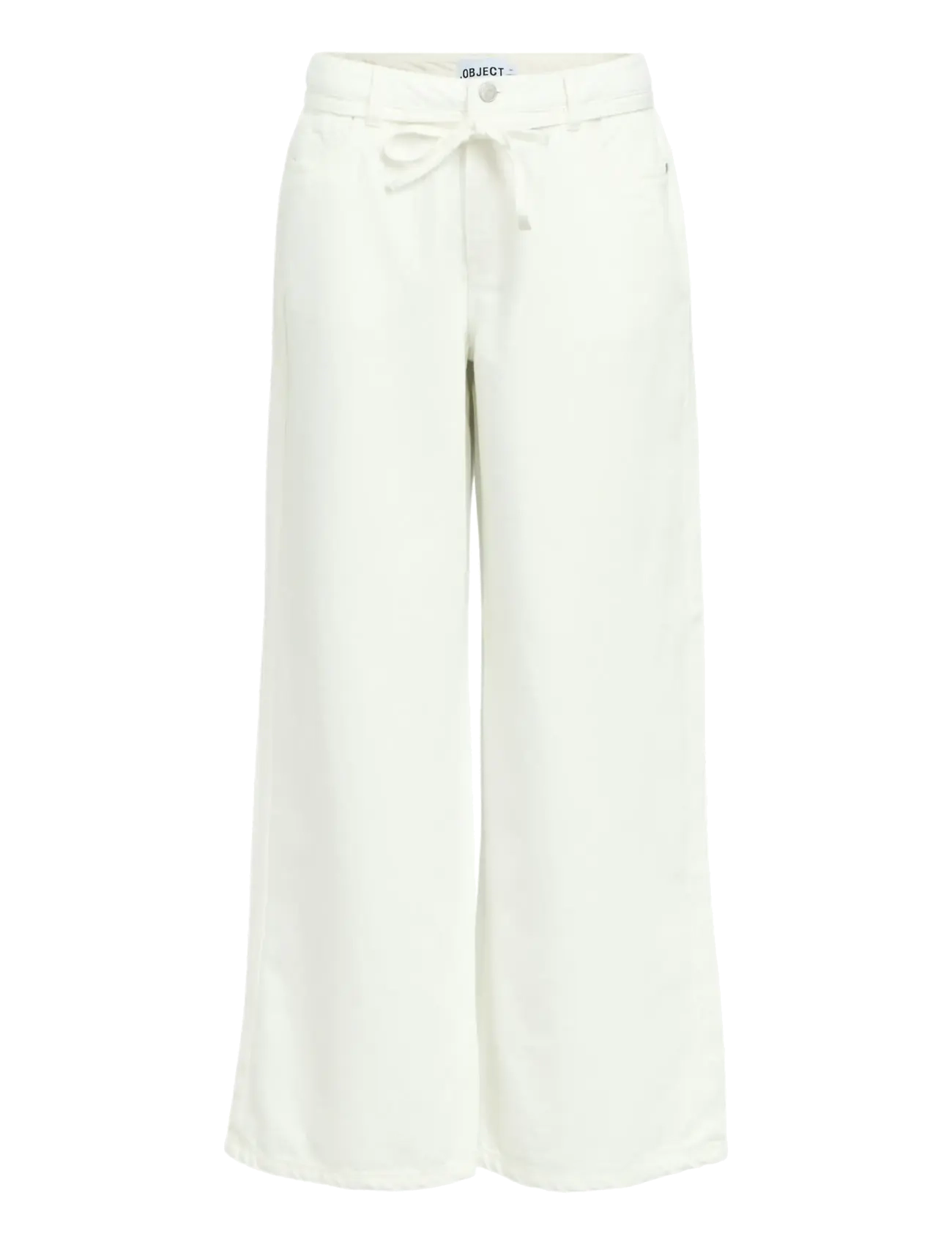 Object OBJROSIE MW WIDE JEANS NOOS - Jeans - CLOUD DANCER / cream
