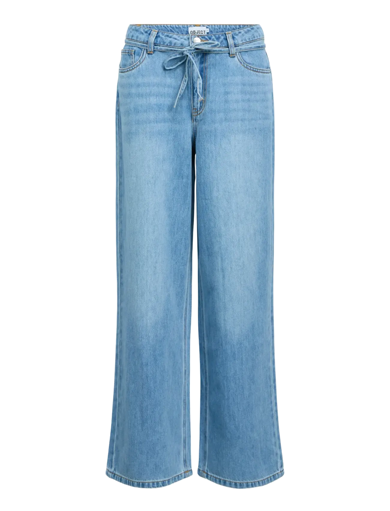 Object OBJROSIE MW WIDE JEANS NOOS - Jeans - LIGHT BLUE DENIM / blue