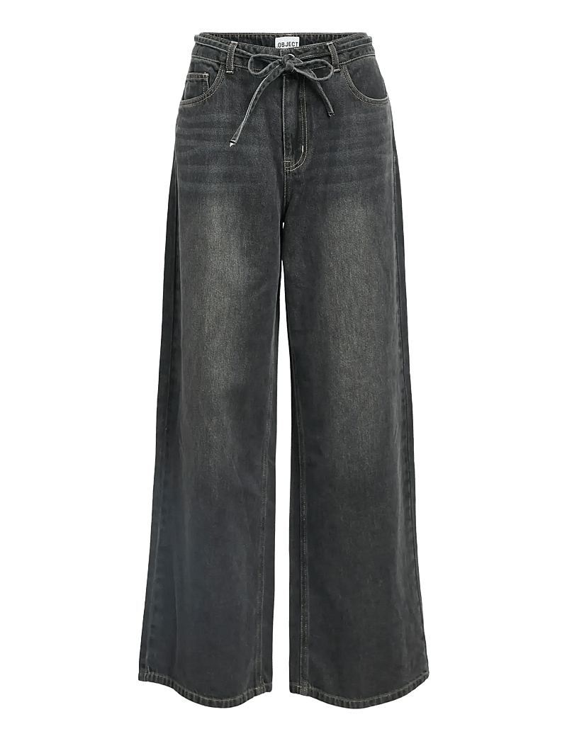 Object - OBJROSIE MW WIDE JEANS NOOS - vida jeans - medium grey denim - 1