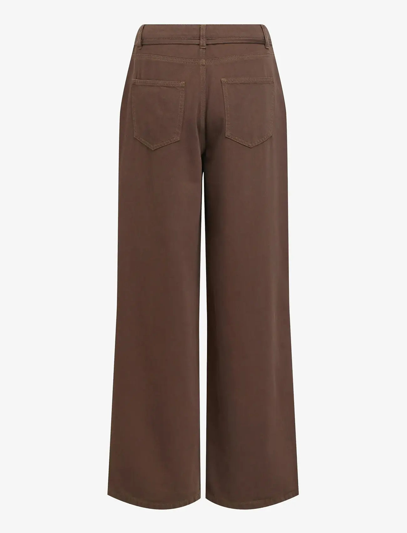 Object - OBJROSIE MW WIDE JEANS NOOS - brede jeans - seal brown - 2