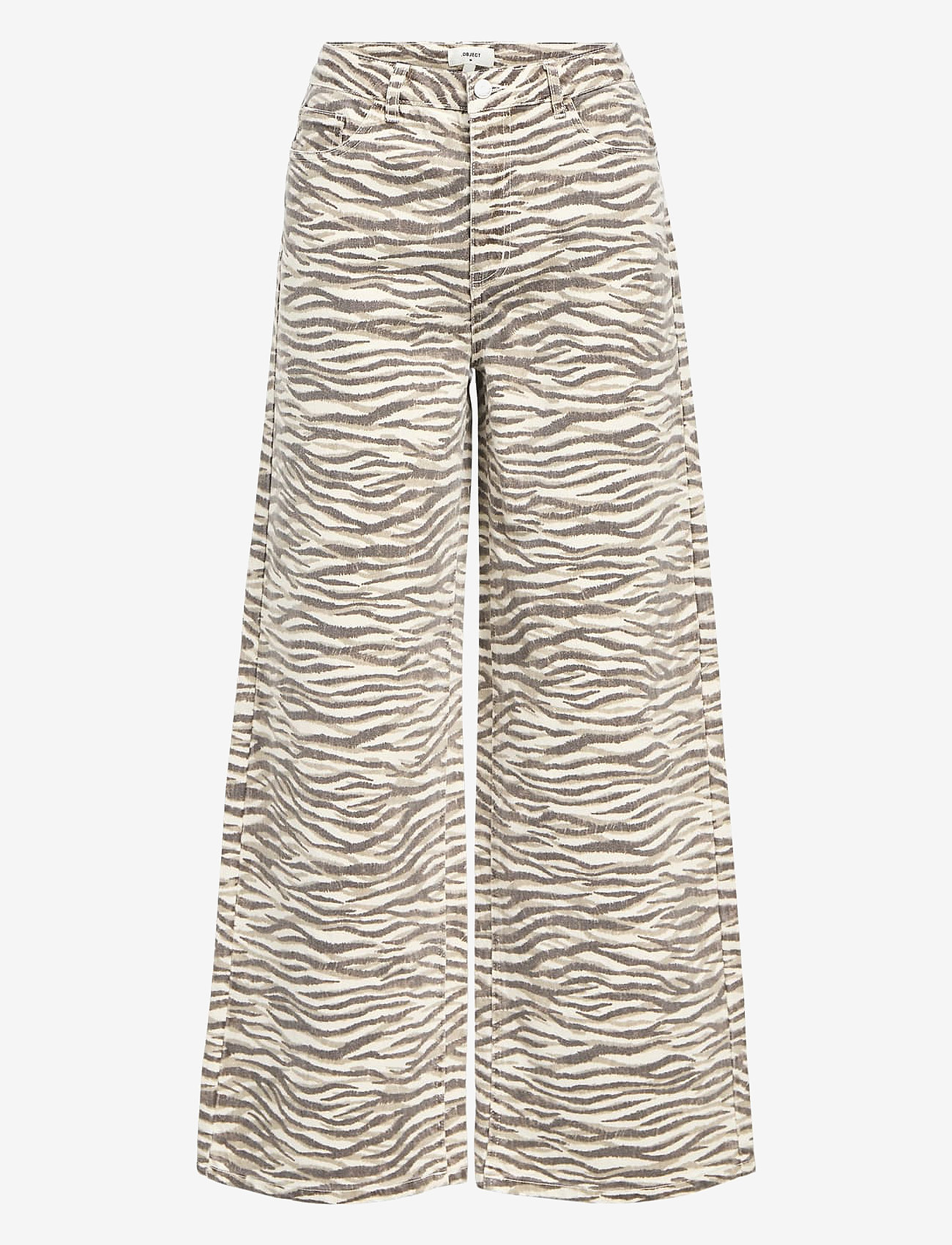 Object - OBJSERISA HW LONG PANT E PS 25 - hosen mit weitem bein - sandshell - 0