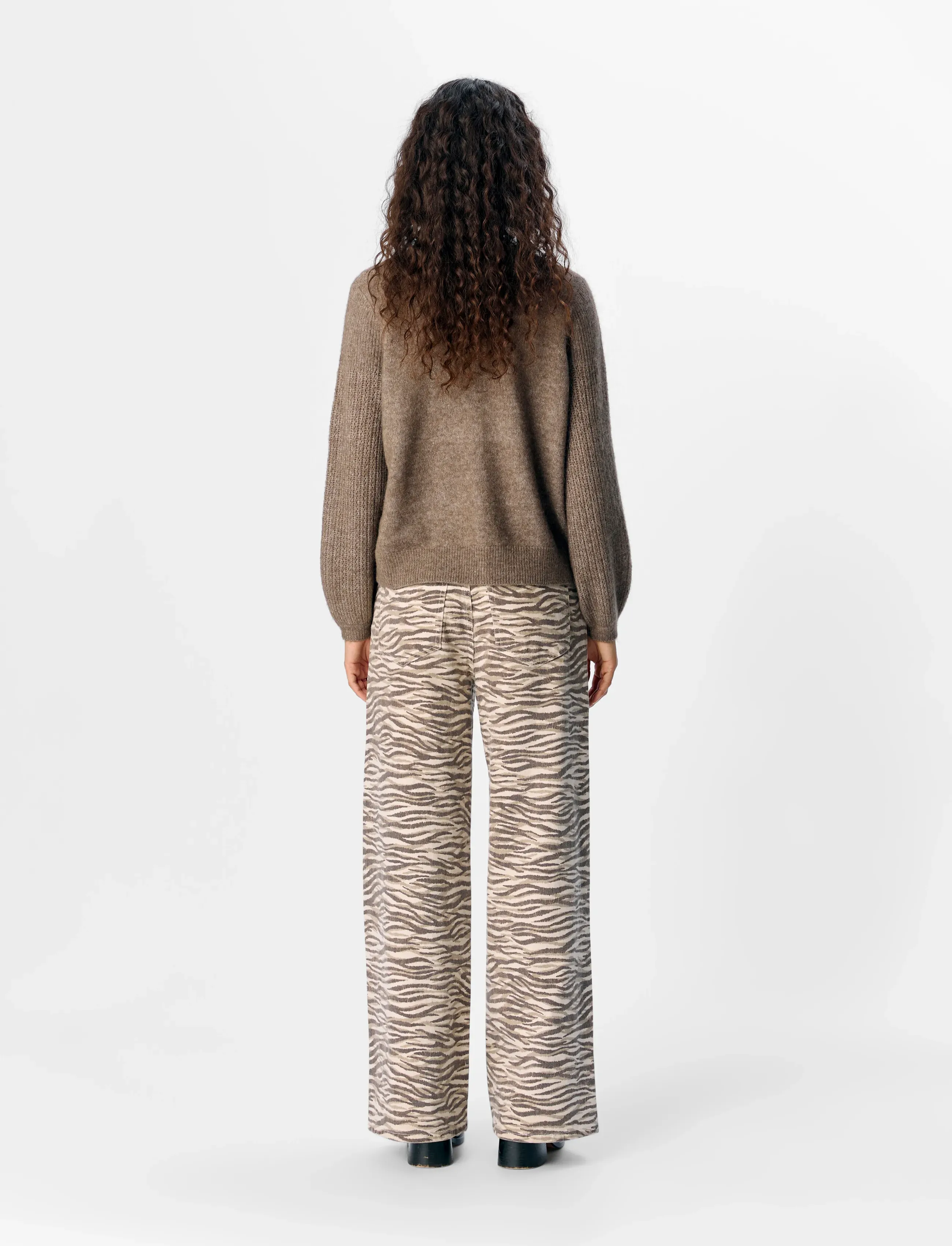 Object - OBJSERISA HW LONG PANT E PS 25 - vida byxor - sandshell - 3