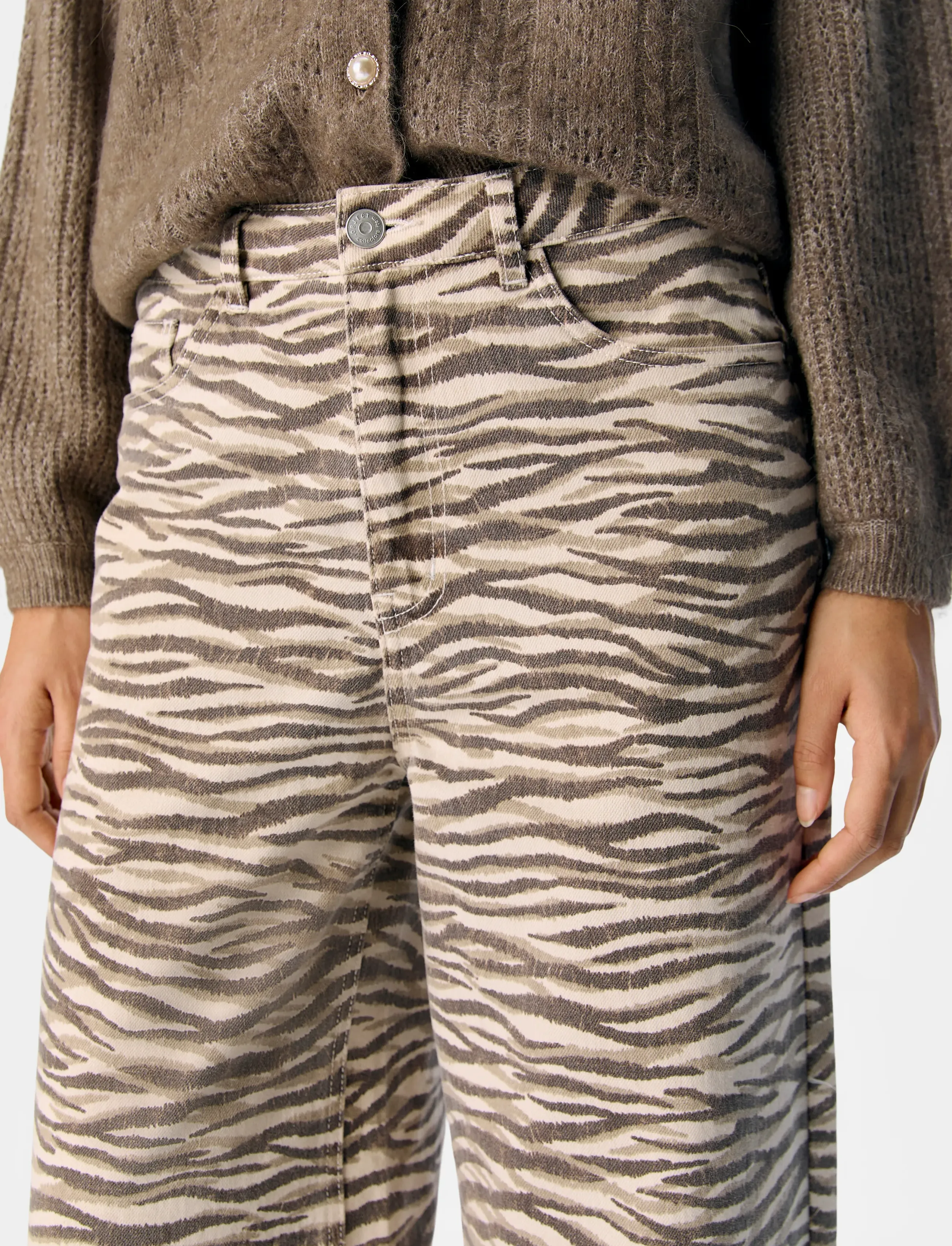 Object - OBJSERISA HW LONG PANT E PS 25 - vida byxor - sandshell - 5