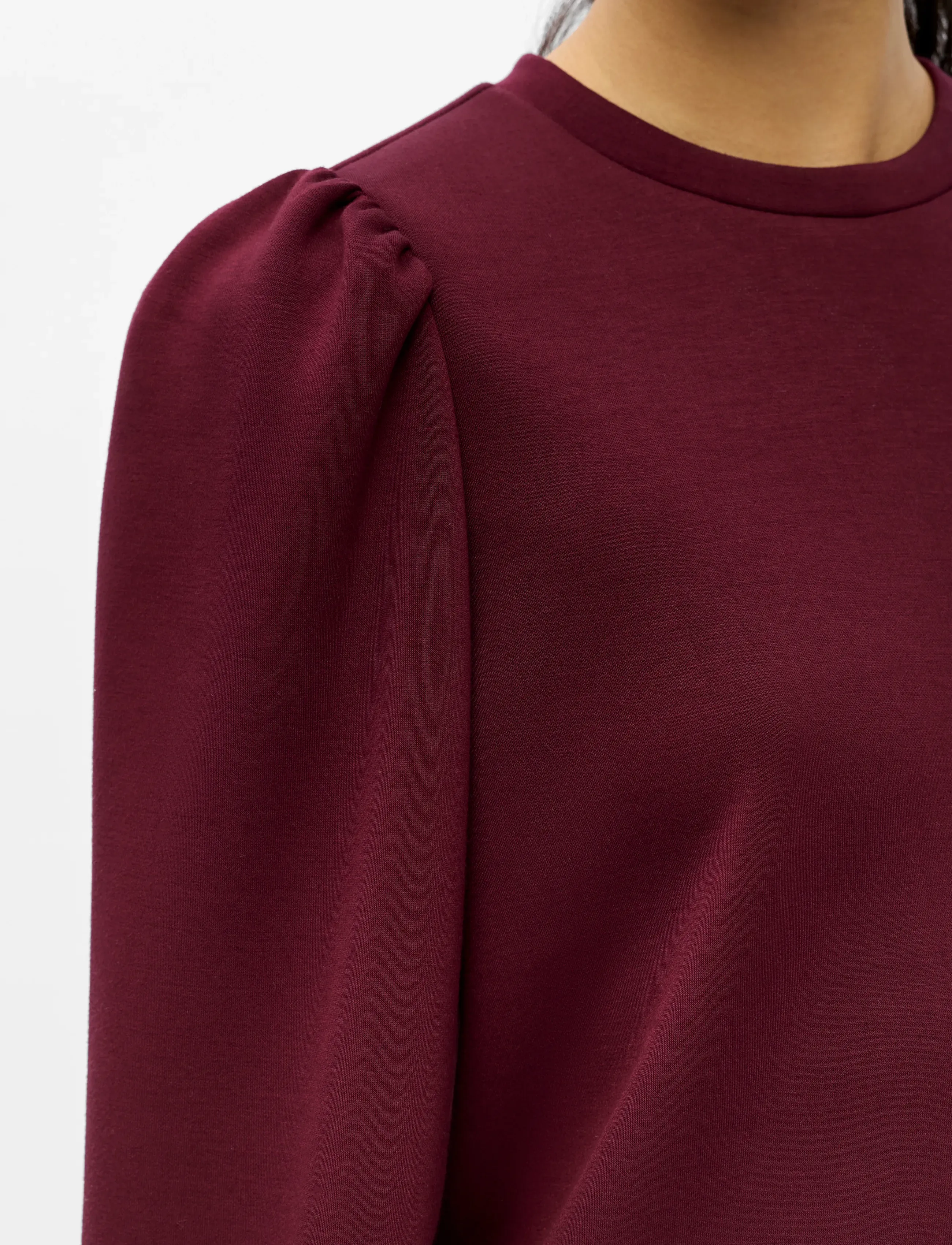 Object - OBJANDREA RE L/S O-NECK TOP NOOS - windsor wine - 3