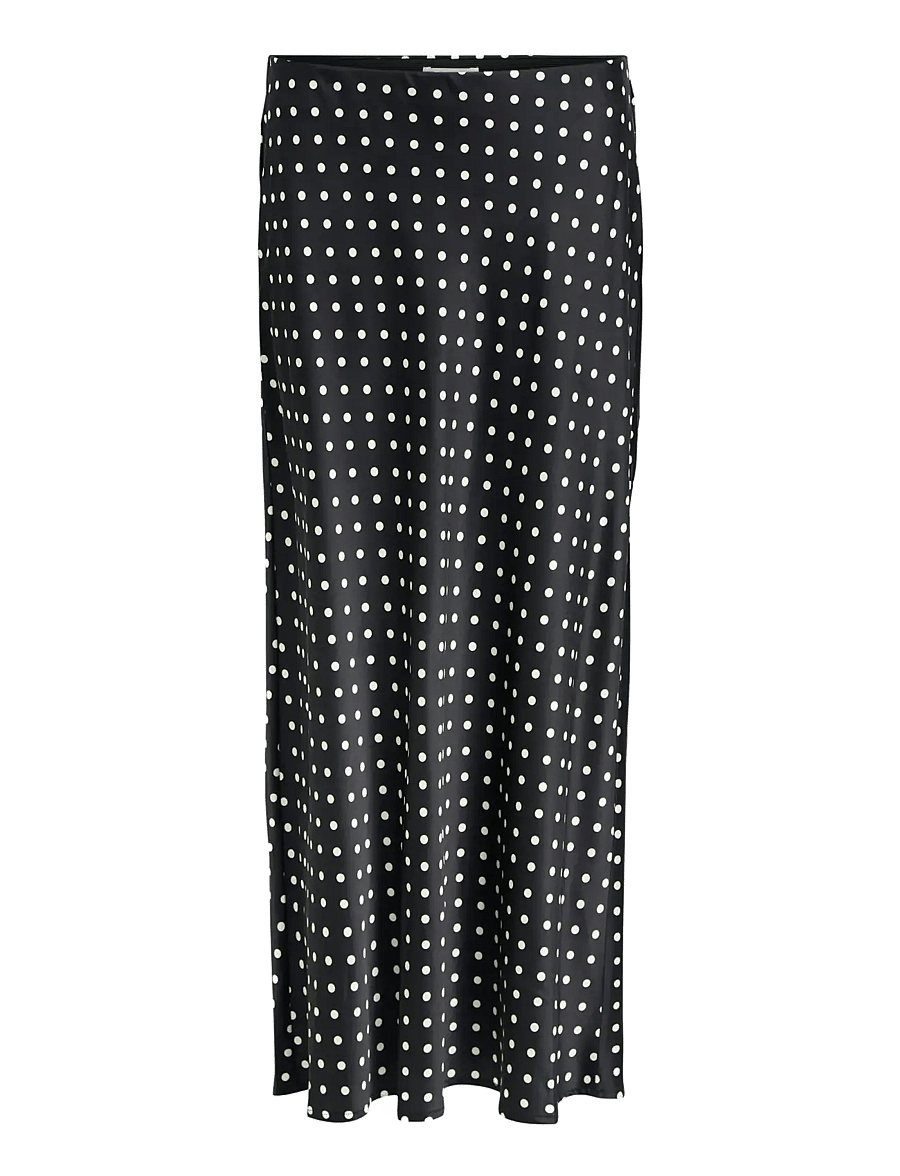 Object - OBJSALLY MAXI SKIRT E DIV - black - 0