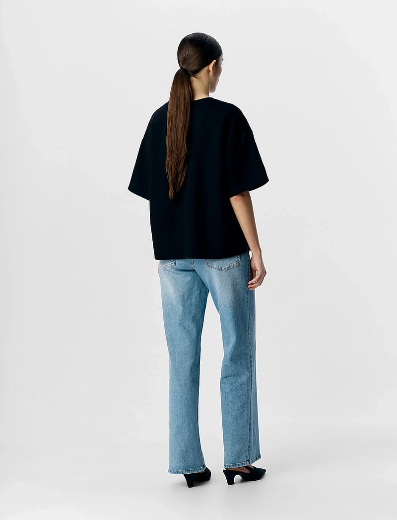Object - OBJANDREA RE 2/4 T-SHIRT NOOS - t-shirts - black - 2
