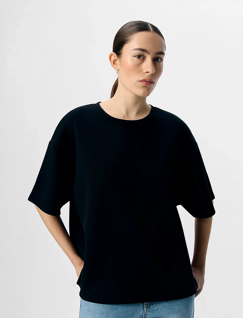 Object - OBJANDREA RE 2/4 T-SHIRT NOOS - t-shirts - black - 4