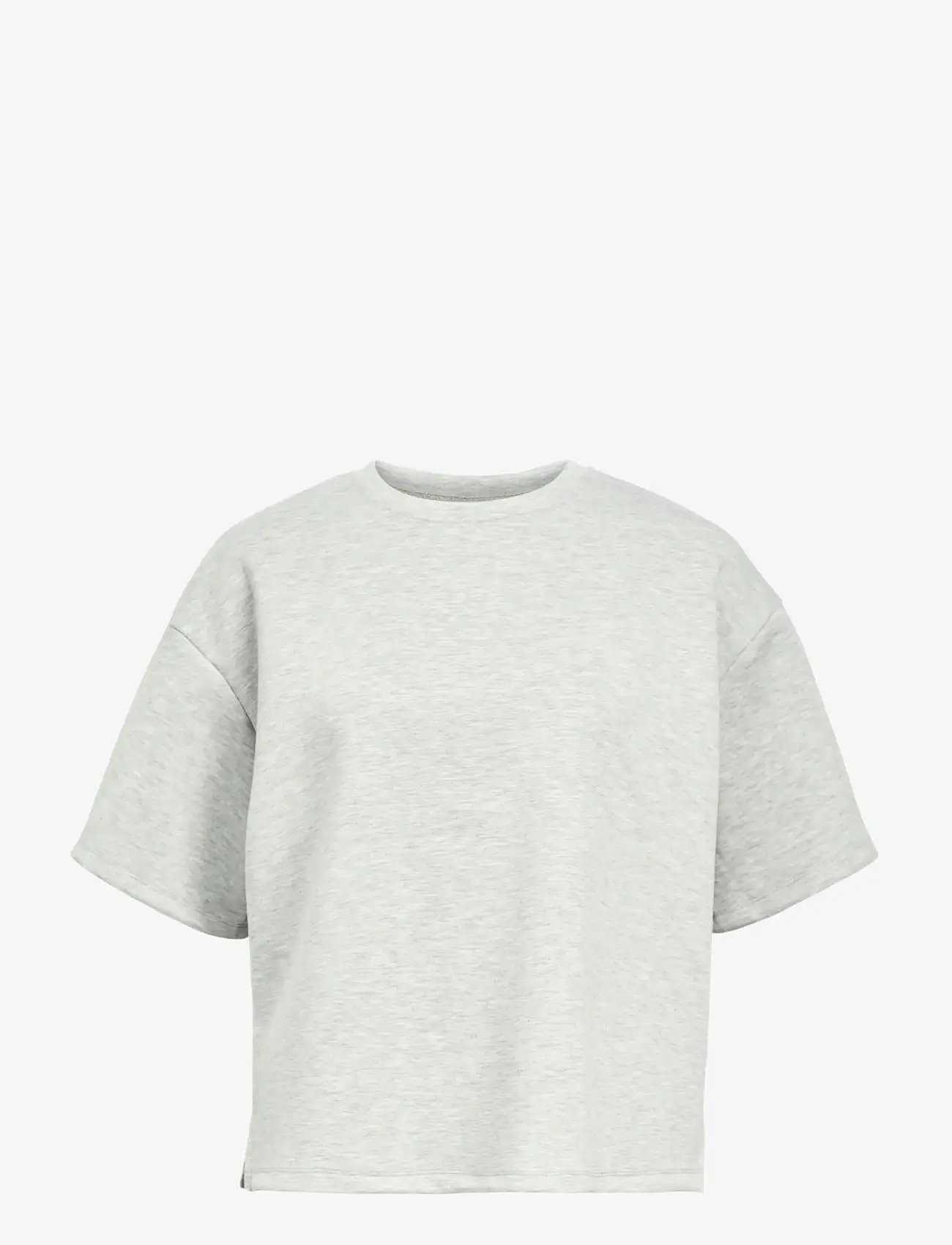 Object - OBJANDREA RE 2/4 T-SHIRT NOOS - t-shirts - light grey melange - 1