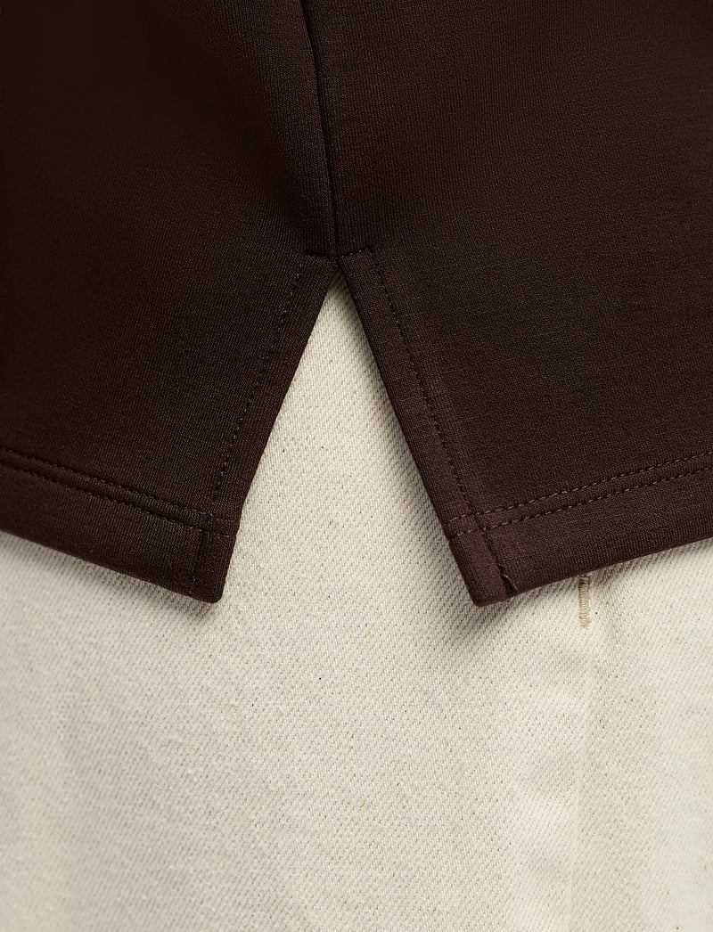 Object - OBJANDREA RE 2/4 T-SHIRT NOOS - t-shirts - seal brown - 4