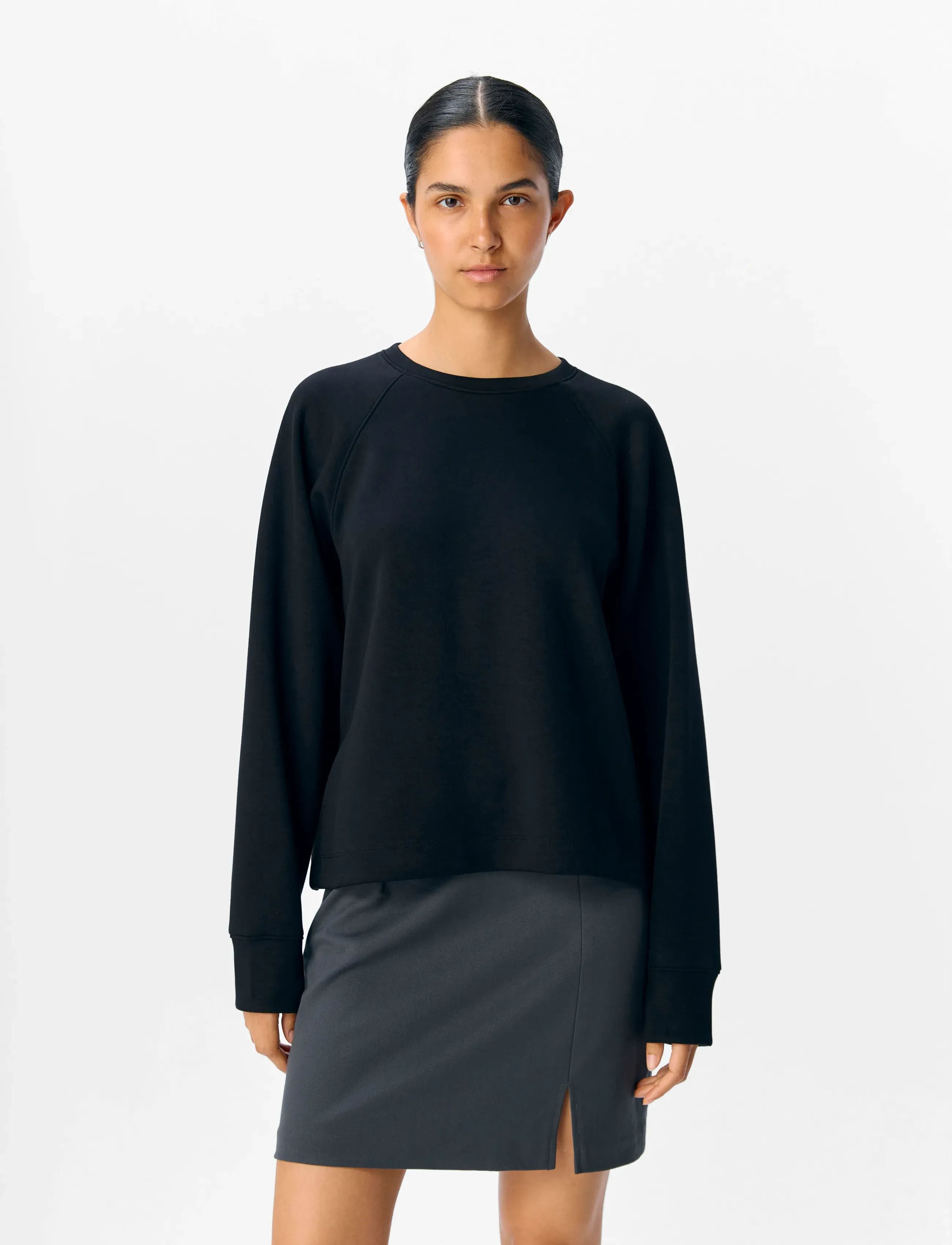 Object Objandrea Re L/S Sweatshirt Noos, XL, Black, Sweatshirts & Hættetrøjer > Sweatshirts, Dame