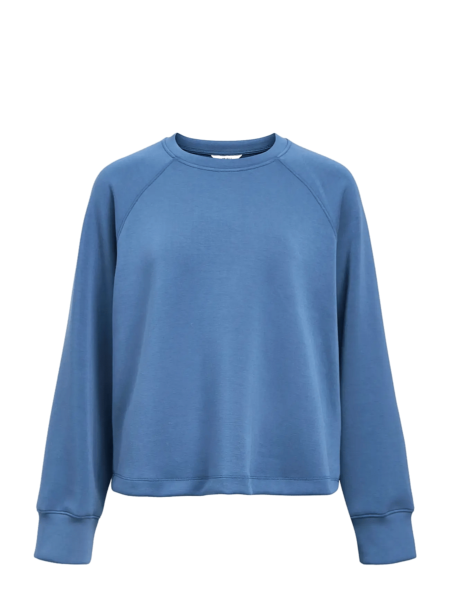 Object - OBJANDREA RE L/S SWEATSHIRT NOOS - sweatshirts - dark denim - 1