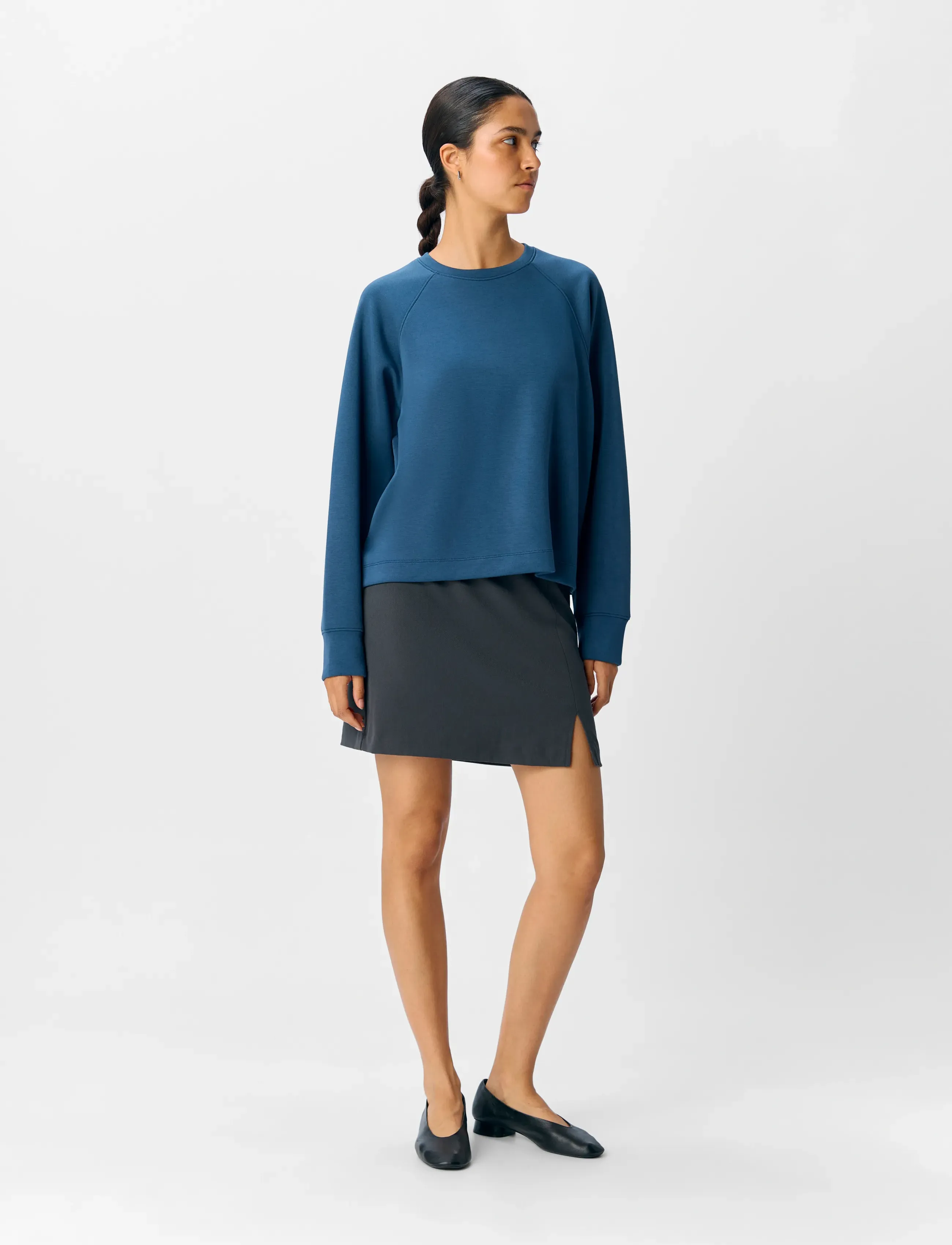 Object Objandrea Re L/S Sweatshirt Noos, Kvinder, Rundhals Sweatshirt, Blå, Str: M