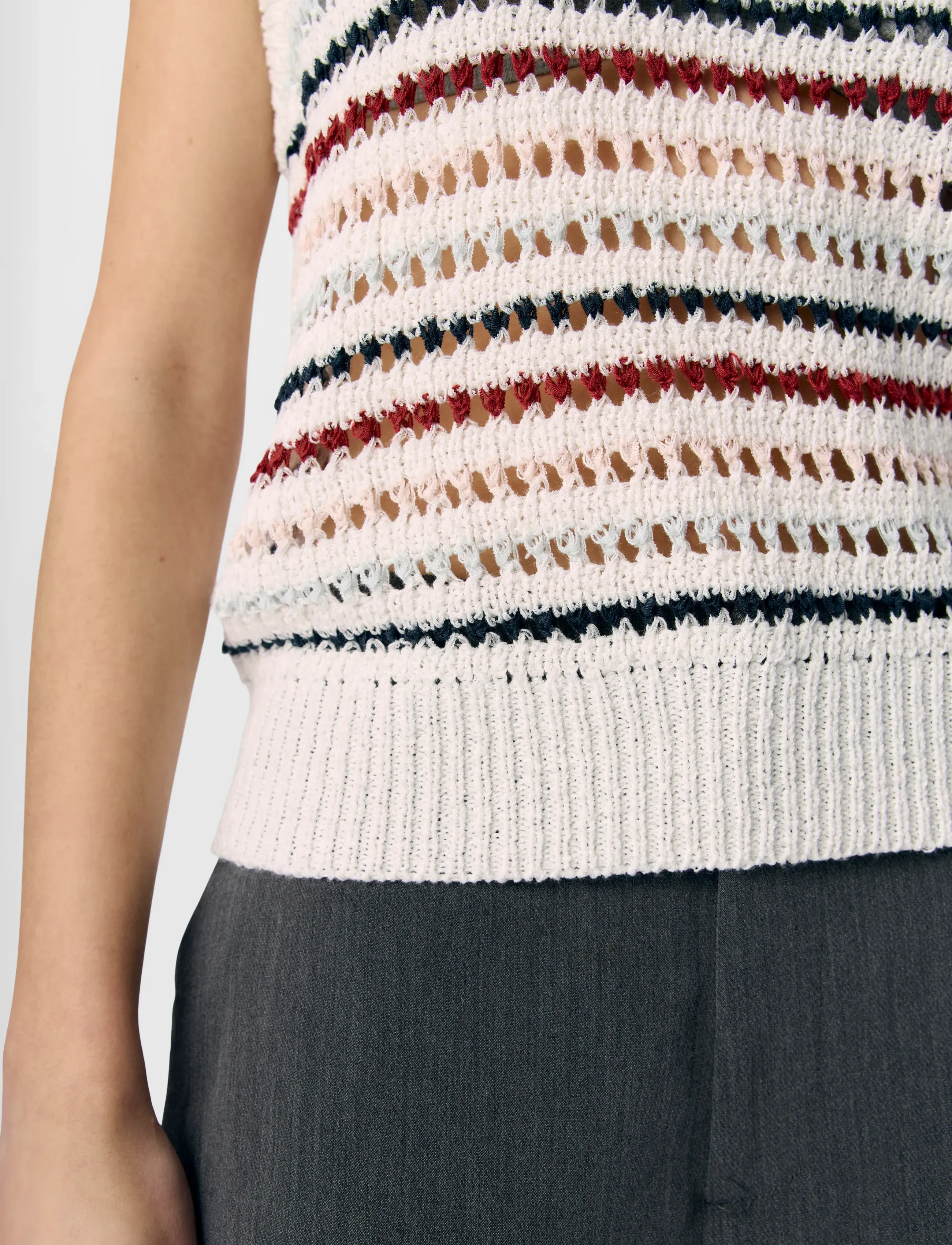 Object - OBJZELIA S/L RE KNIT TOP 140 - die niedrigsten preise - cloud dancer - 4