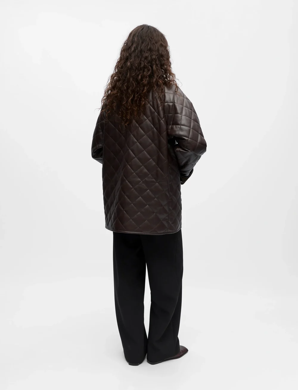 Object - OBJJUNA L/S RE QUILTED JACKET 140 - quiltede jakker - seal brown - 2