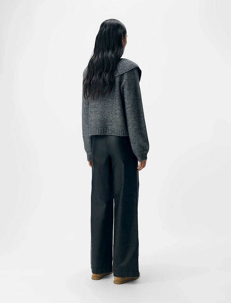 Object - OBJDENISI L/S LO KNIT CARDIGAN NOOS - koftor - medium grey melange - 2