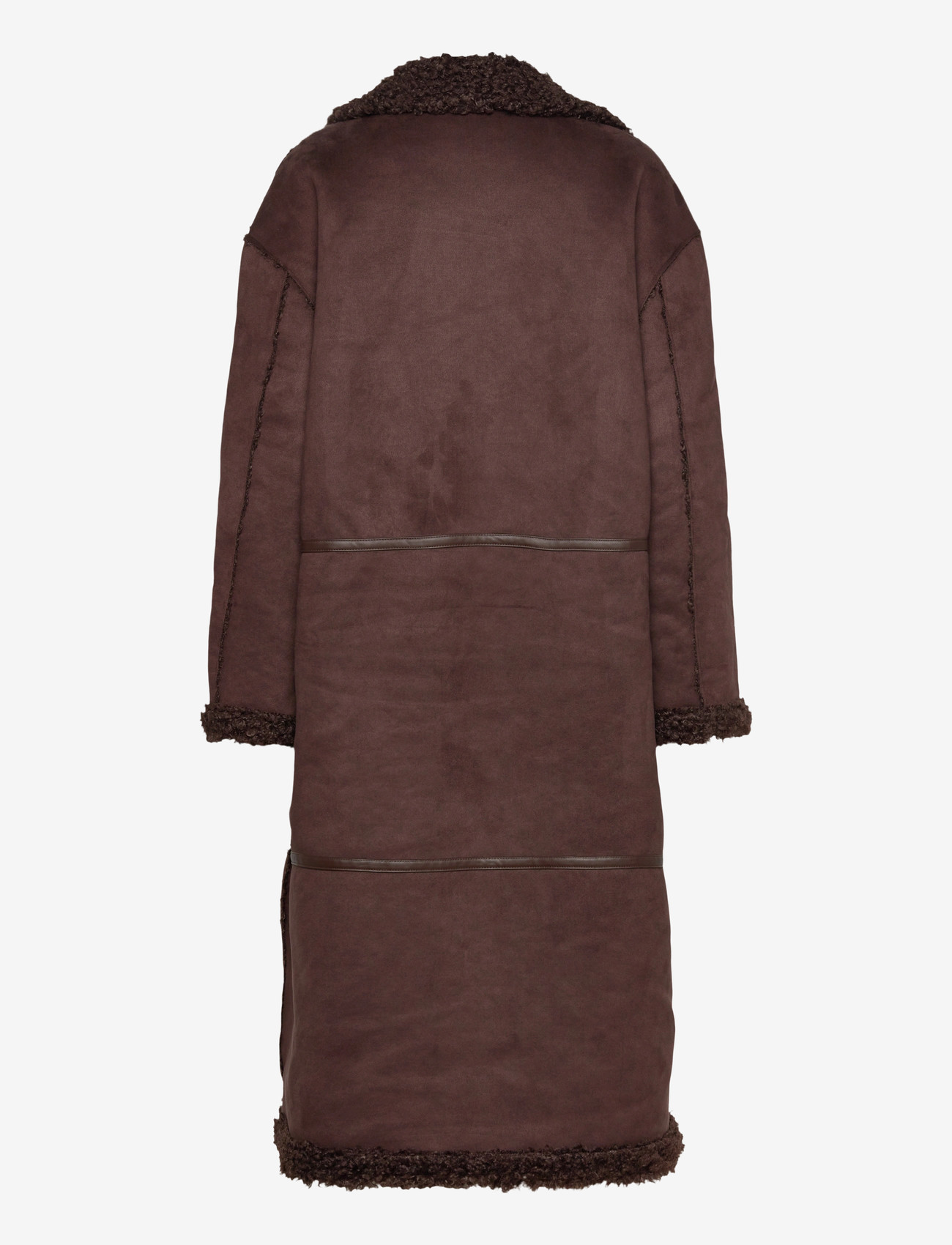 Object - OBJOAKLYN L/S LO COAT 141 - kappor - seal brown - 1