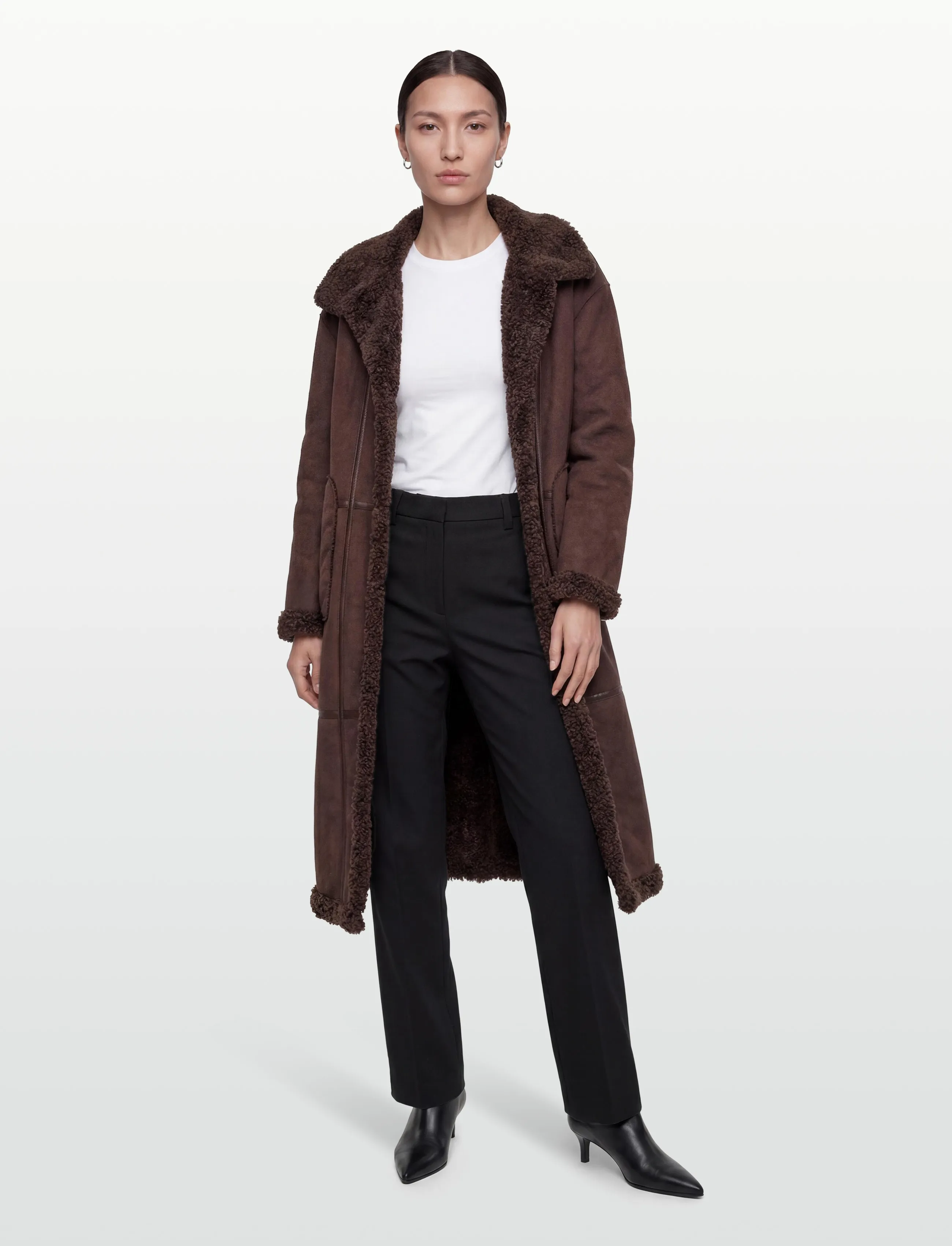 Object Objoaklyn L/S Lo Coat 141, 38, Brown, Frakker > Vinterfrakker, Dame