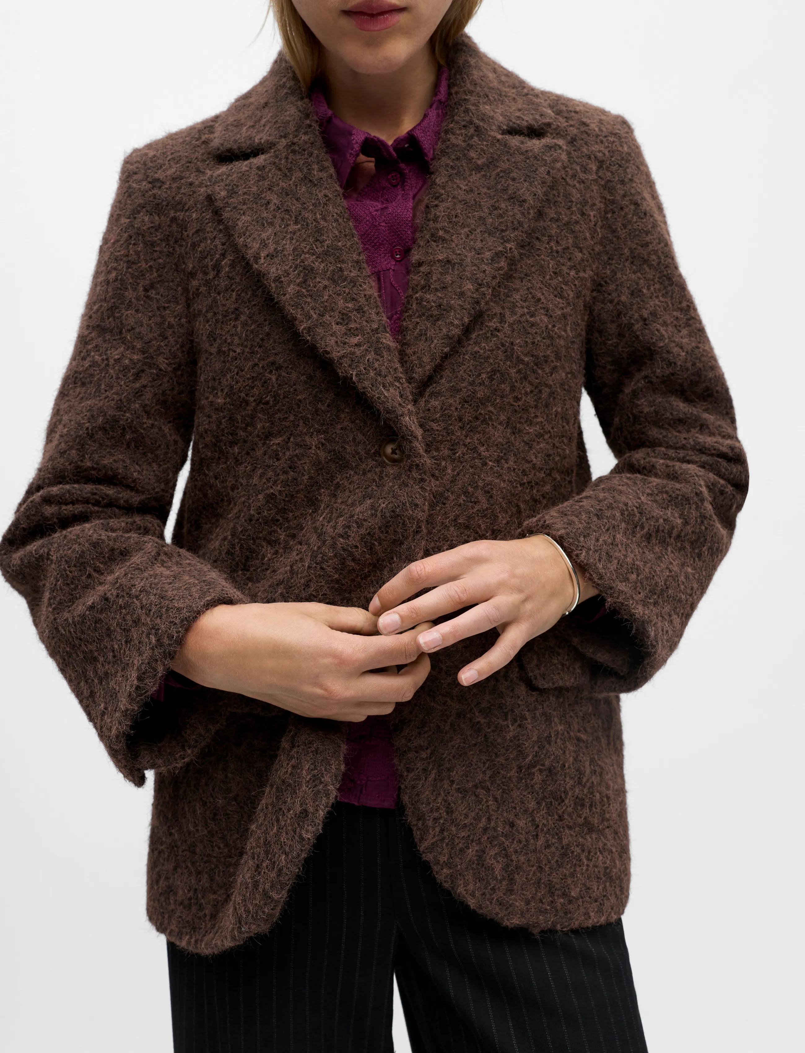 Object - OBJCELINA L/S LO JACKET REP - seal brown - 3