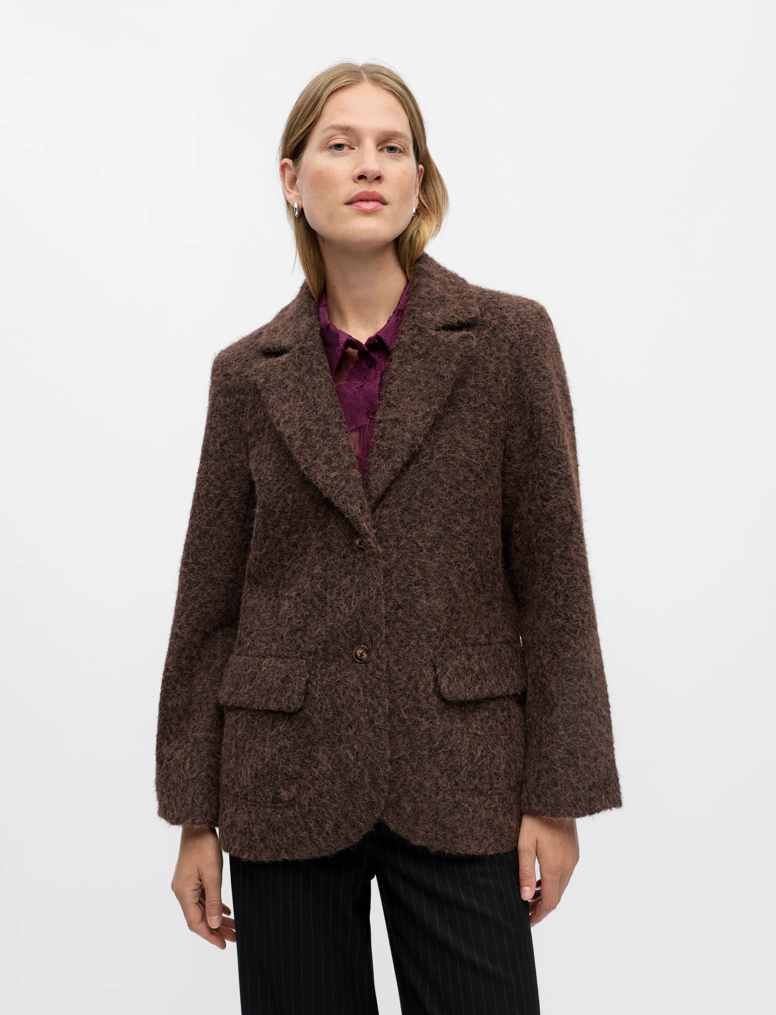 Object - OBJCELINA L/S LO JACKET REP - seal brown - 4