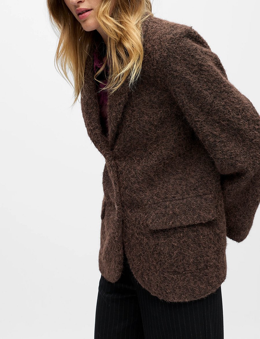 Object - OBJCELINA L/S LO JACKET REP - seal brown - 5