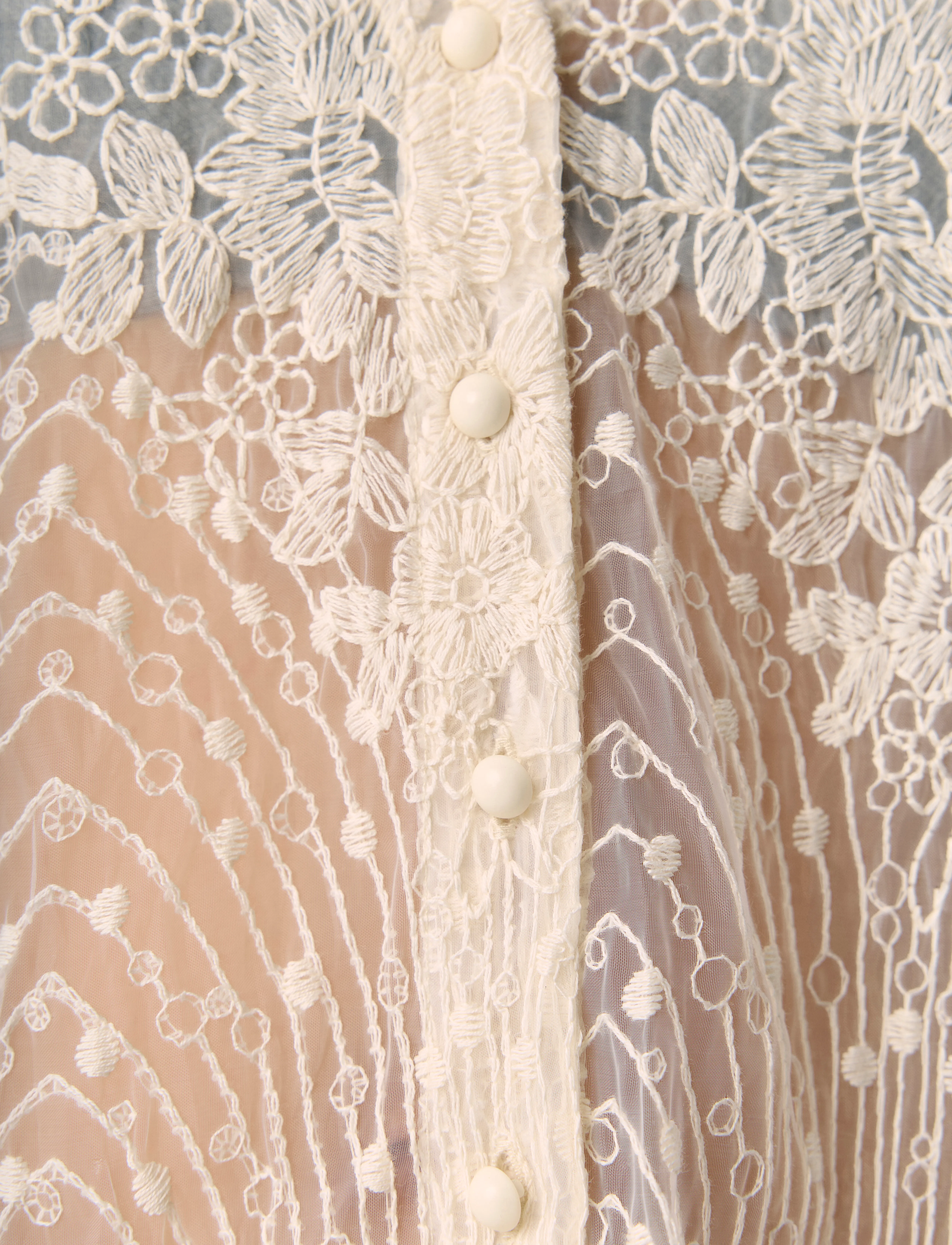 Object - OBJSIGA L/S RE SHIRT 140 - white sand - 3