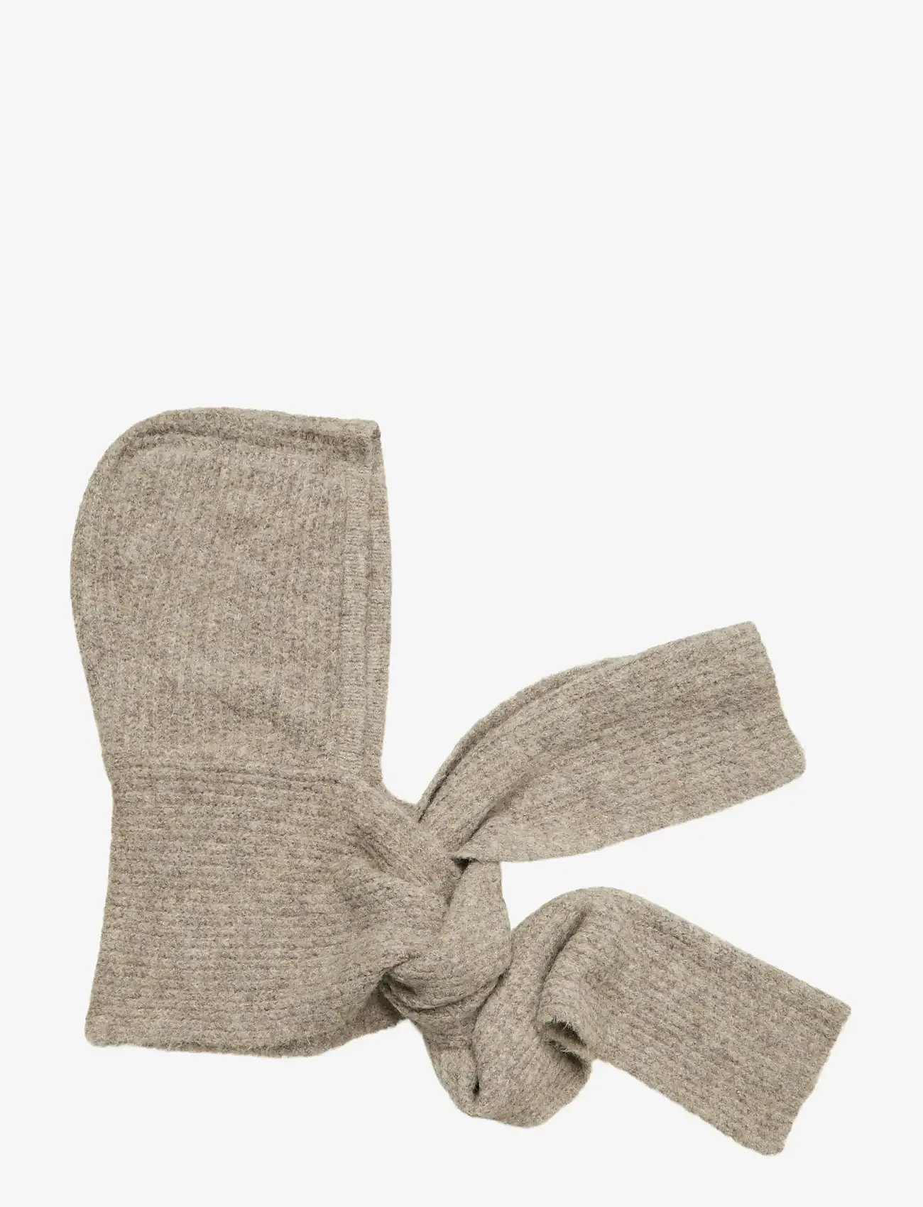 Object - OBJMILU SCARF KNIT BALACLAVA NOOS - die niedrigsten preise - humus - 0