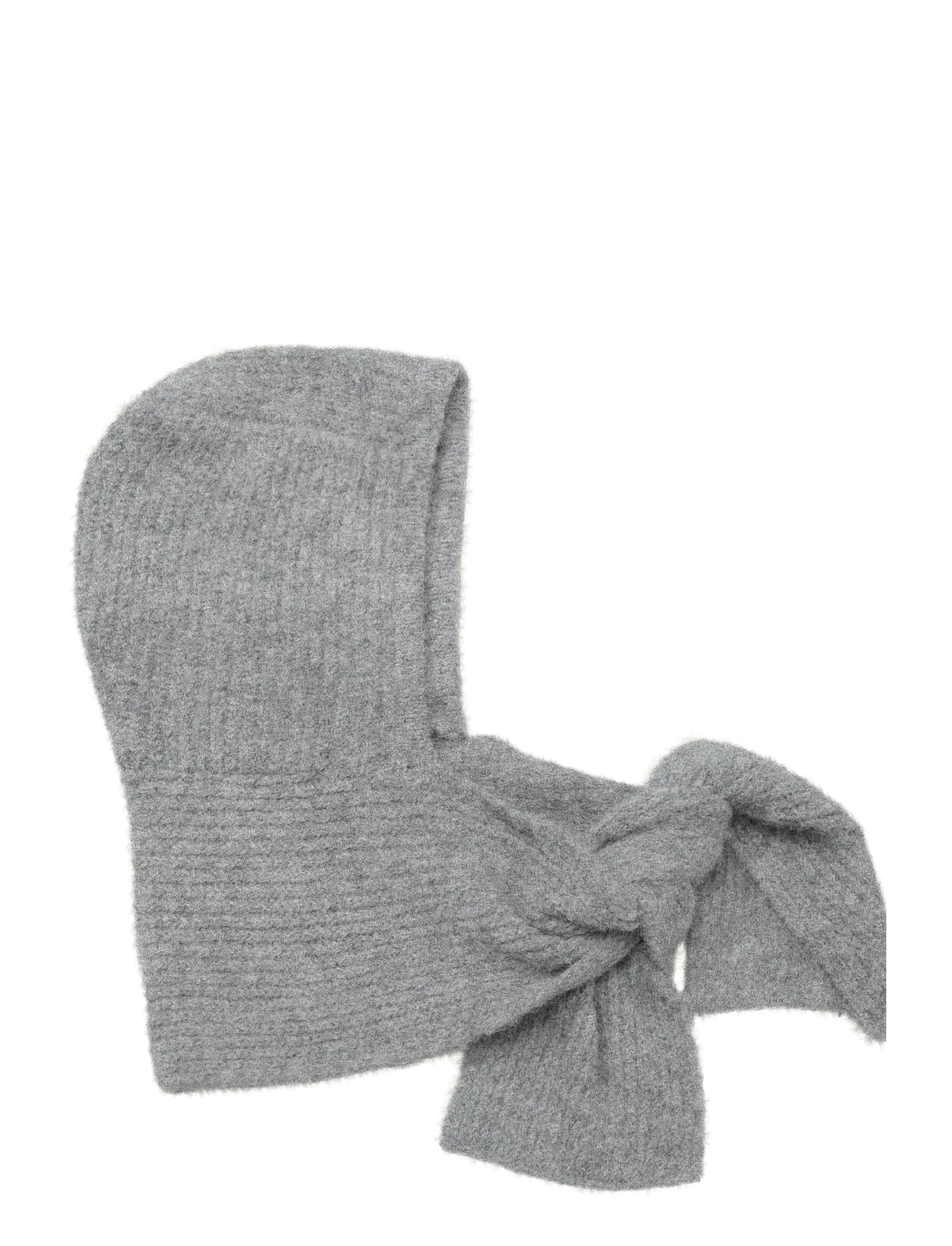 Object OBJMILU SCARF KNIT BALACLAVA NOOS - Sallid - MEDIUM GREY MELANGE / grey