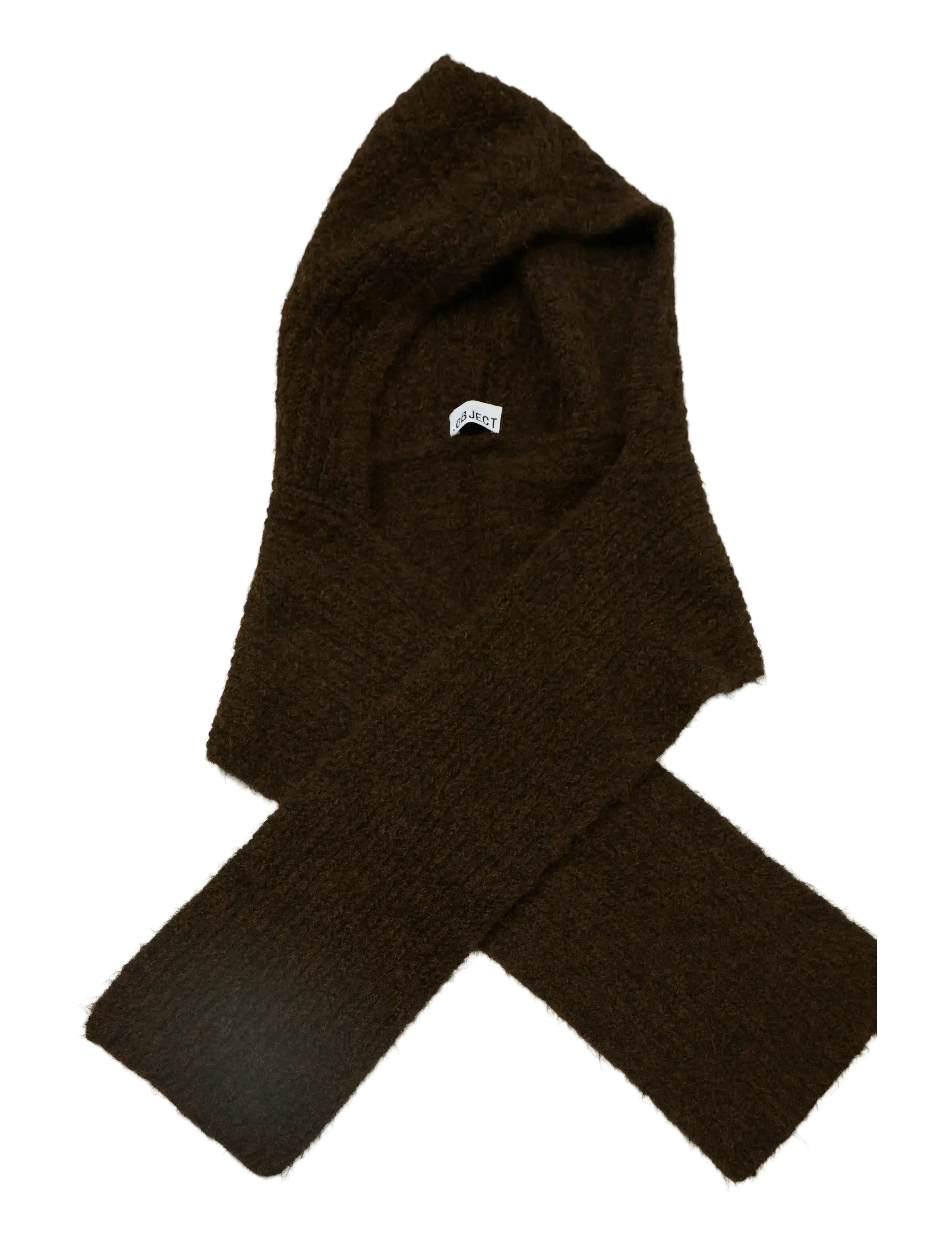 Object - OBJMILU SCARF KNIT BALACLAVA NOOS - die niedrigsten preise - seal brown - 2