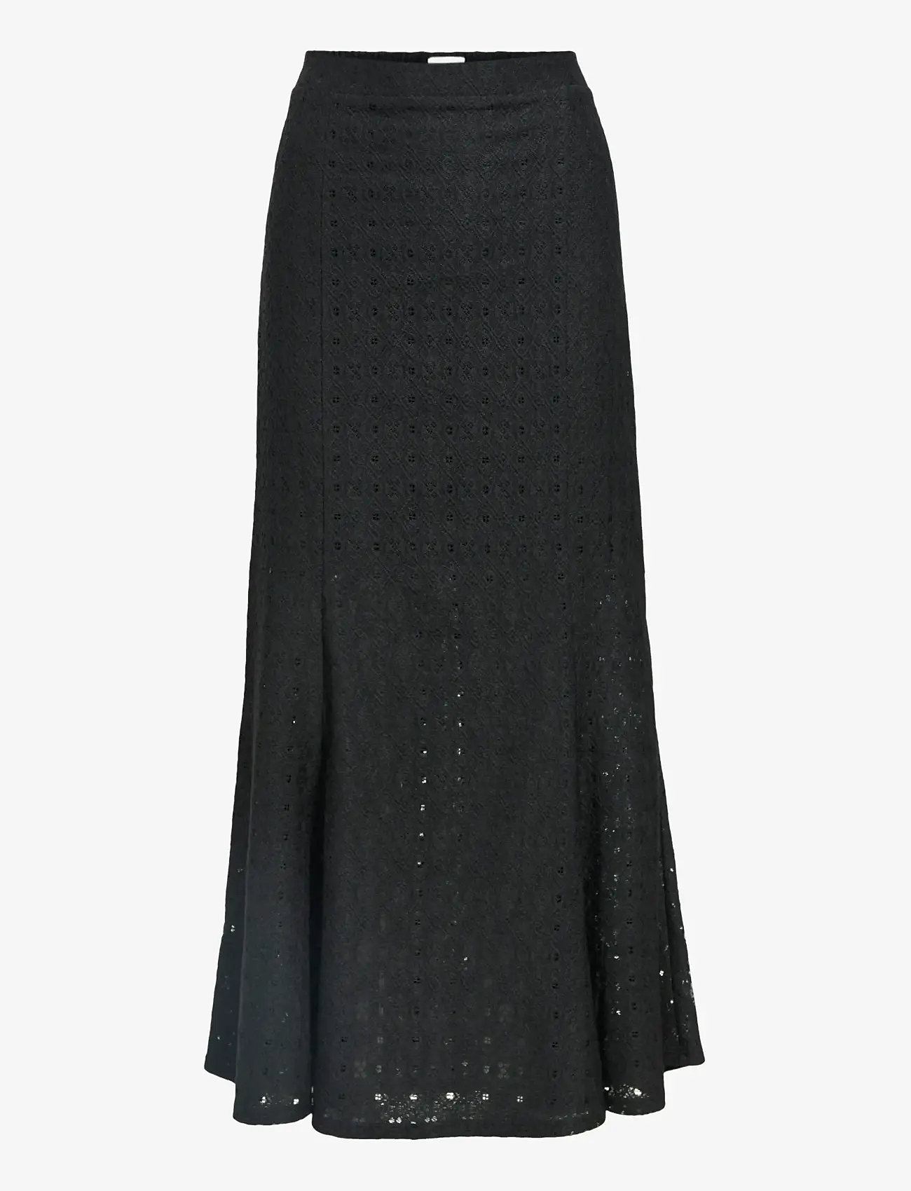 Object - OBJLAILA MW LO LONG SKIRT DIV - strickröcke - black - 1
