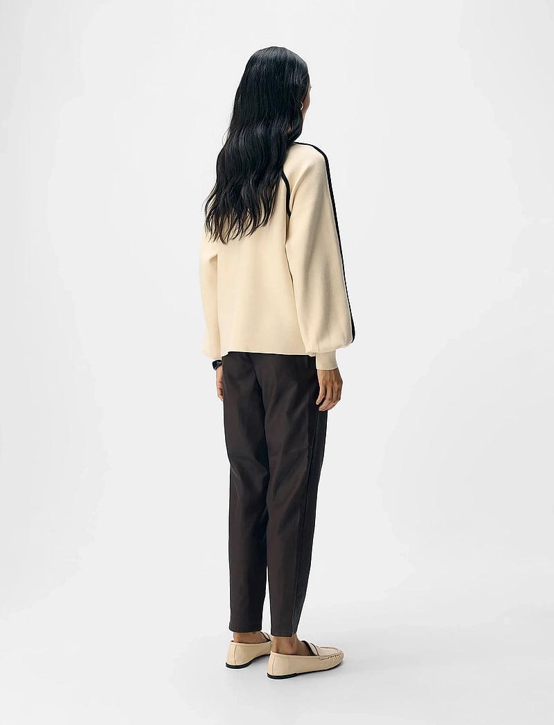 Object - OBJREYNARD LS LO CONTRAST PULLOVER DIV - dressipluusid - sandshell - 2