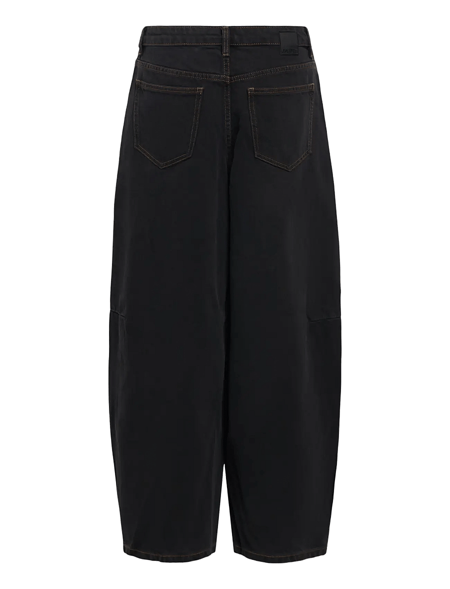 Object - OBJMOJI ELSA MW SUPER BARREL JEANS NOOS - barrel jeans - black denim - 2