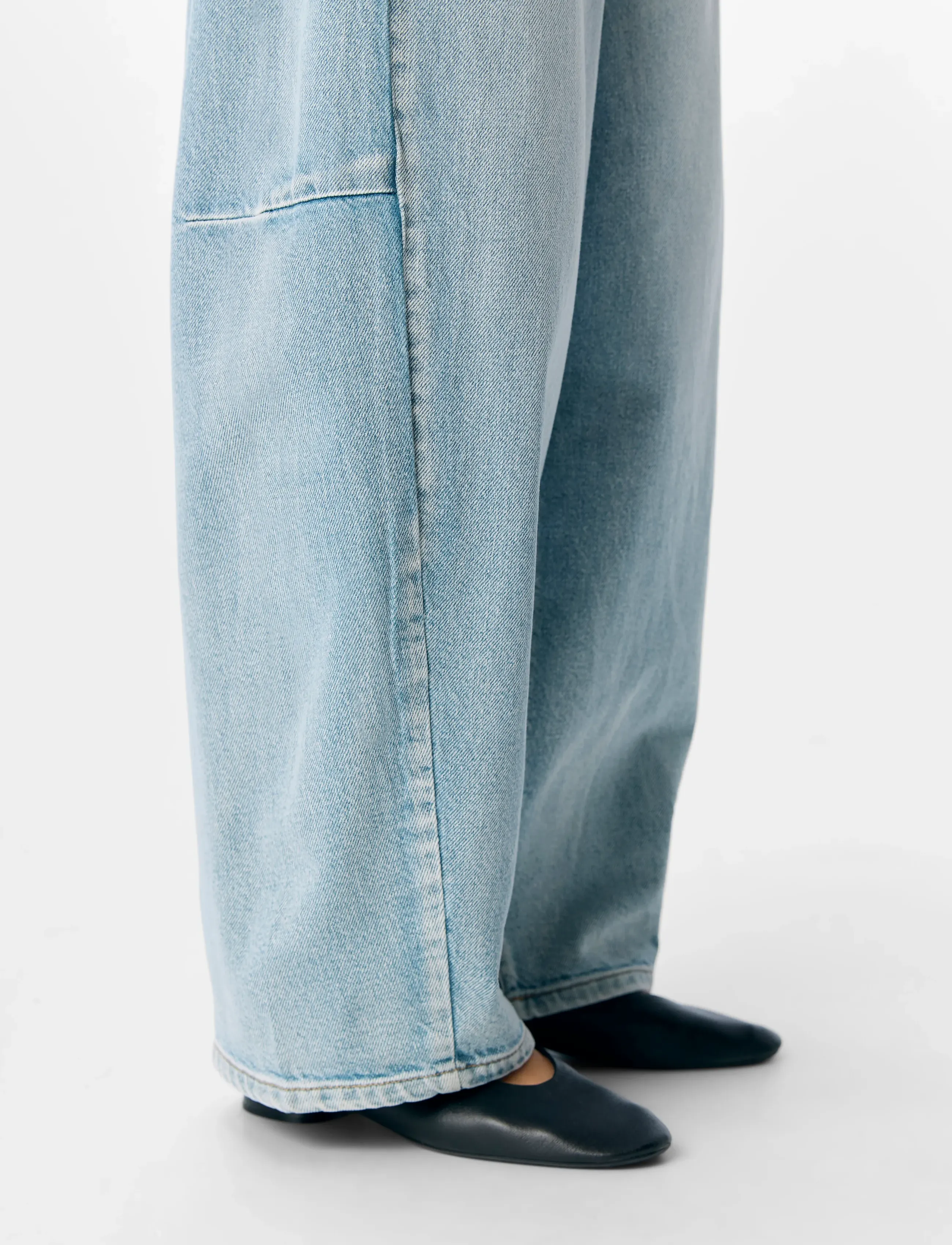 Object - OBJMOJI ELSA MW SUPER BARREL JEANS NOOS - jeans - light blue denim - 3